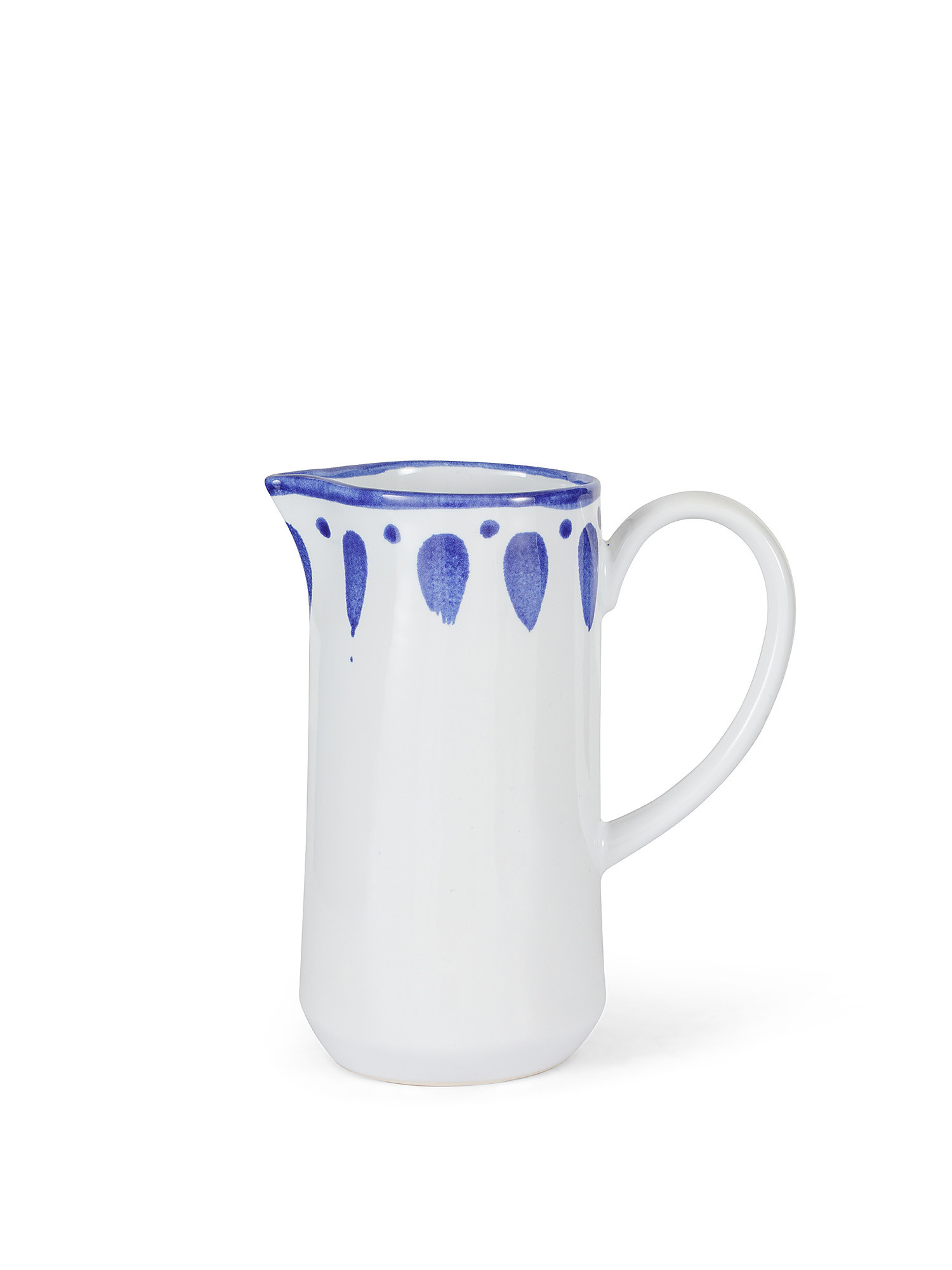 Hand painted Portuguese ceramic jug, White, large image number 0