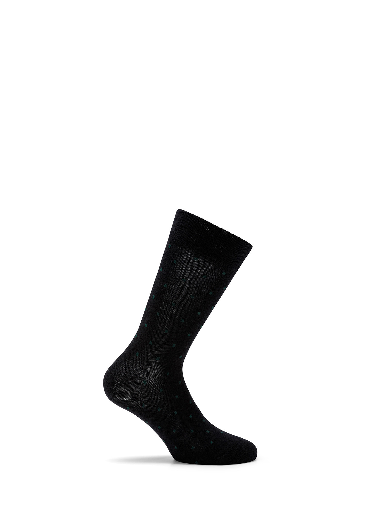 Luca D'Altieri - Set of 3 patterned short socks, Dark Blue, large image number 0