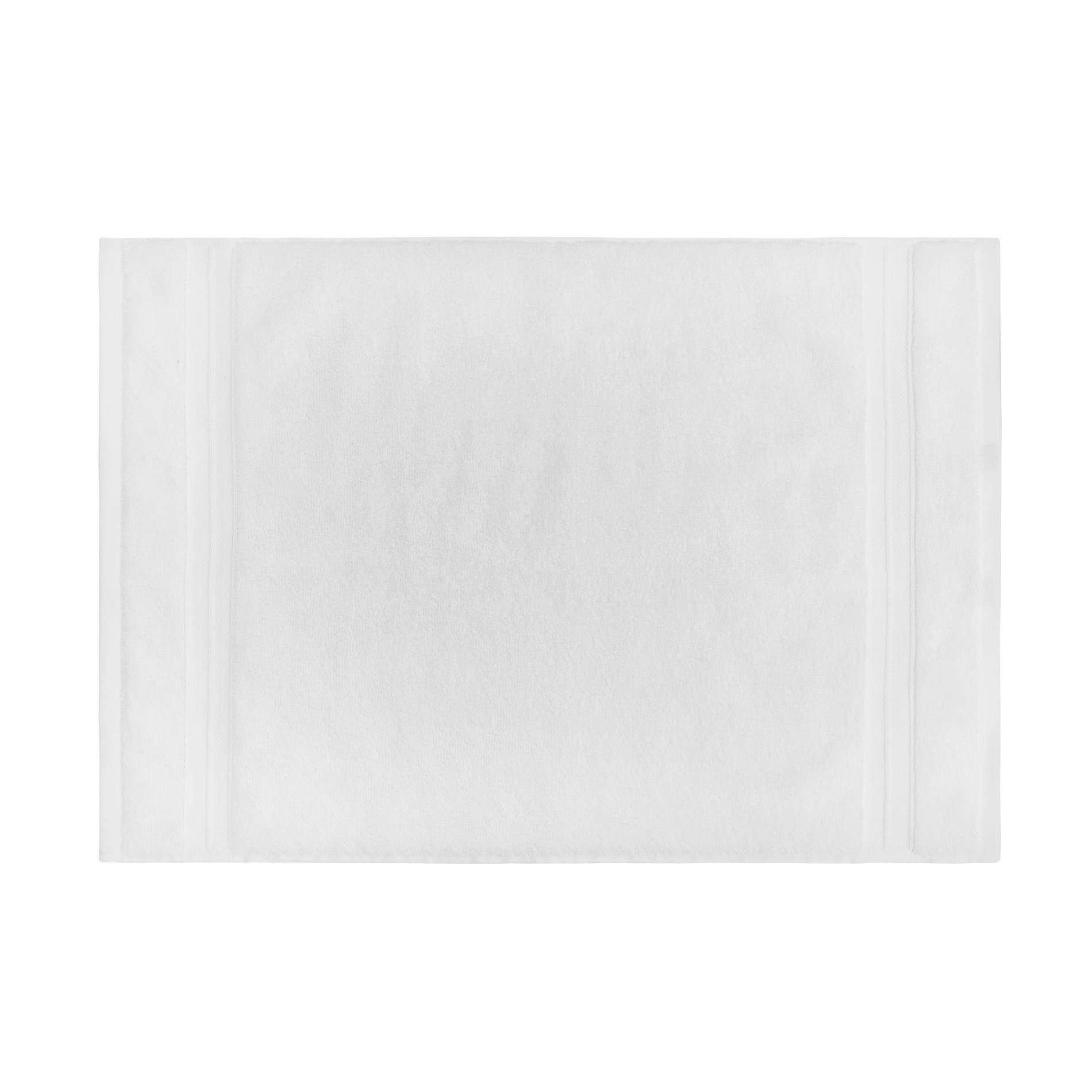 Asciugamano puro cotone tinta unita Thermae, Bianco, large image number 2