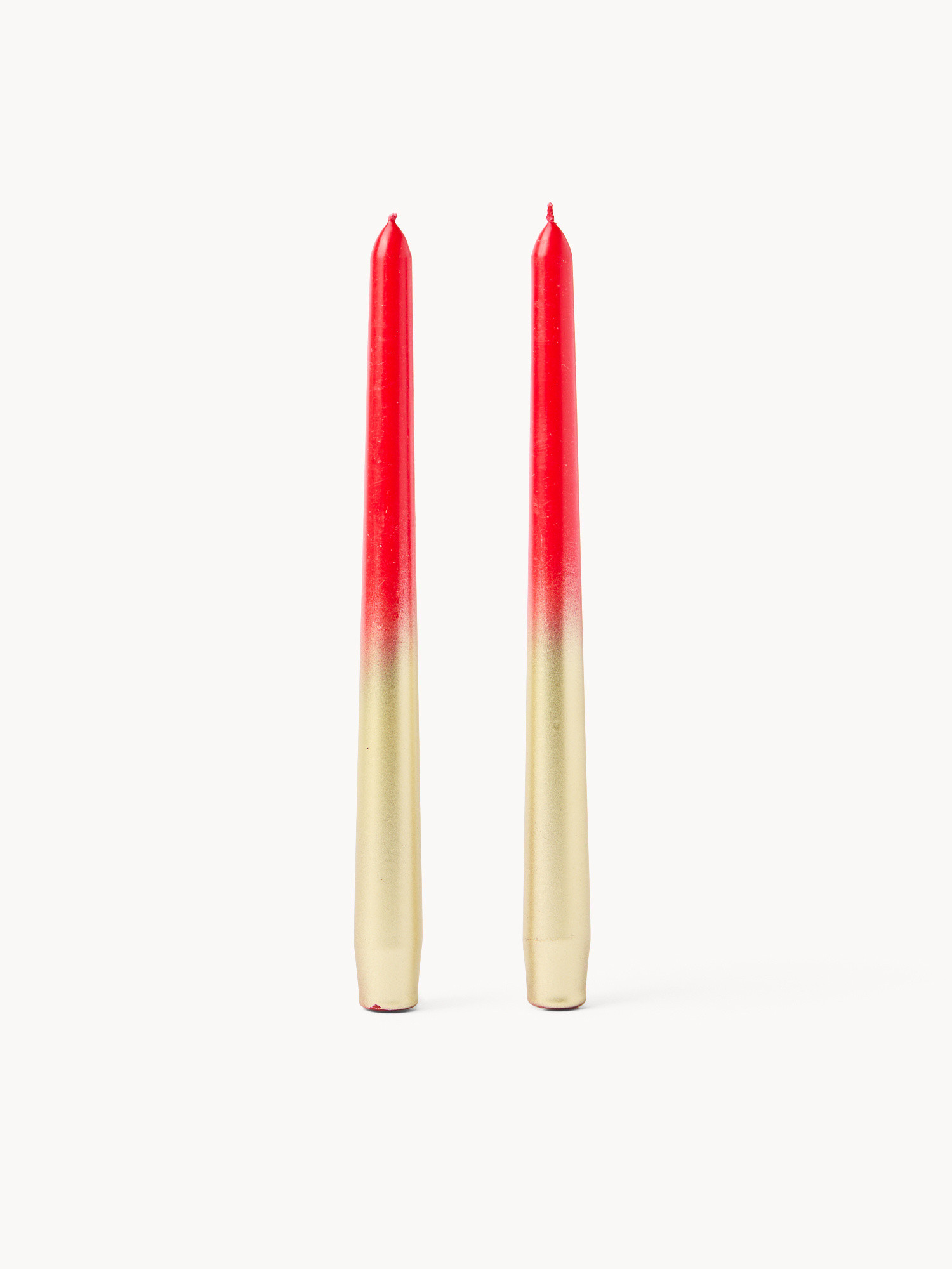 Set of 2 Dinner Candles, Red, large image number 0