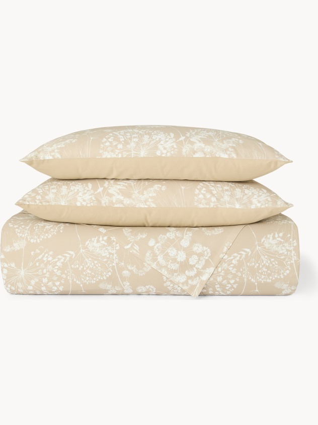 Copripiumino in raso di cotone stampato Portofino