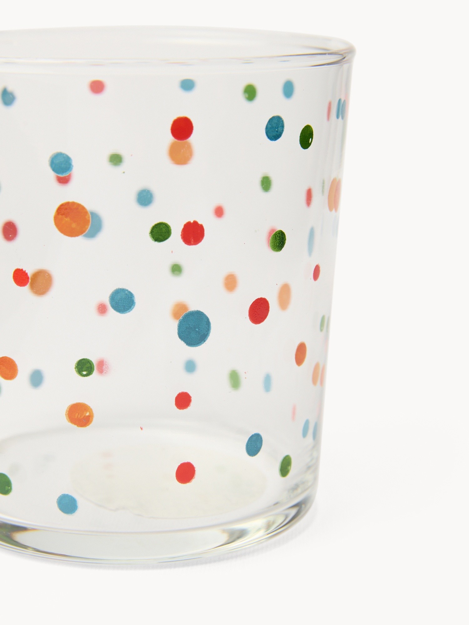 Bicchiere in vetro a pois - Prezzo di lancio, Trasparente, large image number 1