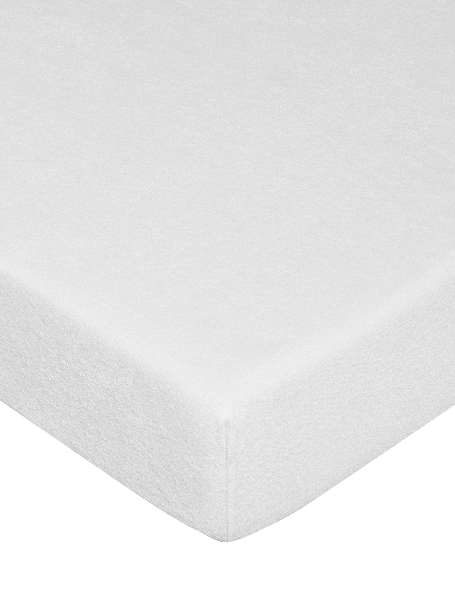 Coprimaterasso in cotone jersey, Bianco, large image number 0