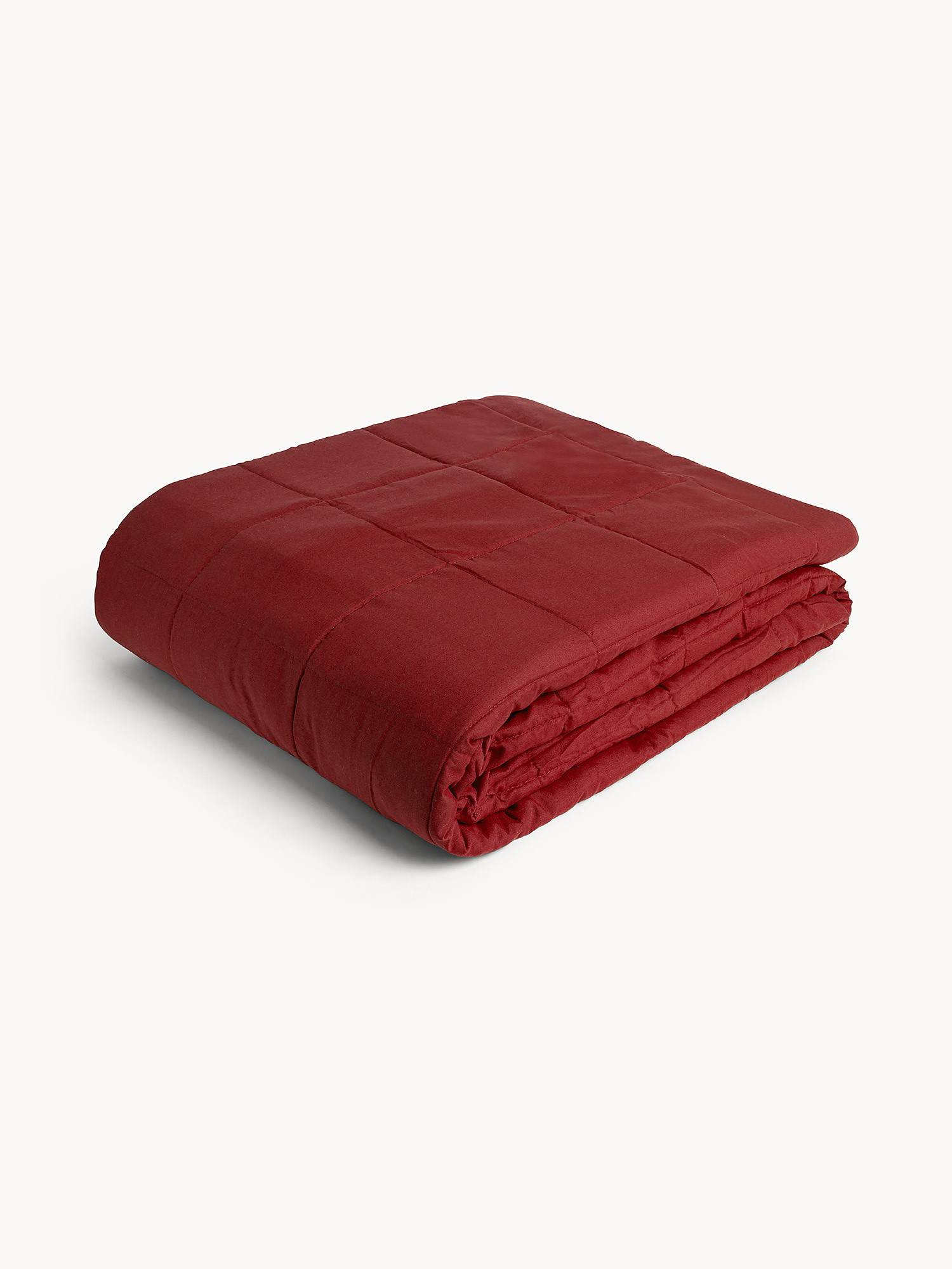 Trapunta double face in microfibra leggera, Rosso, large image number 0