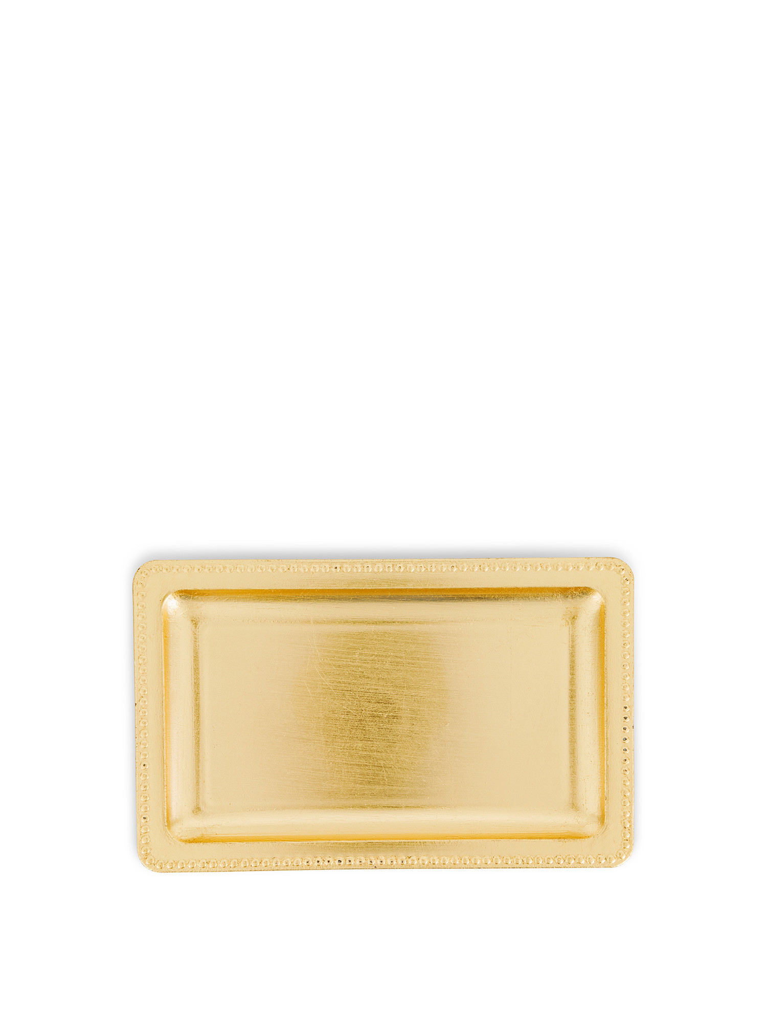 Round plastic tray, Gold, large image number 0