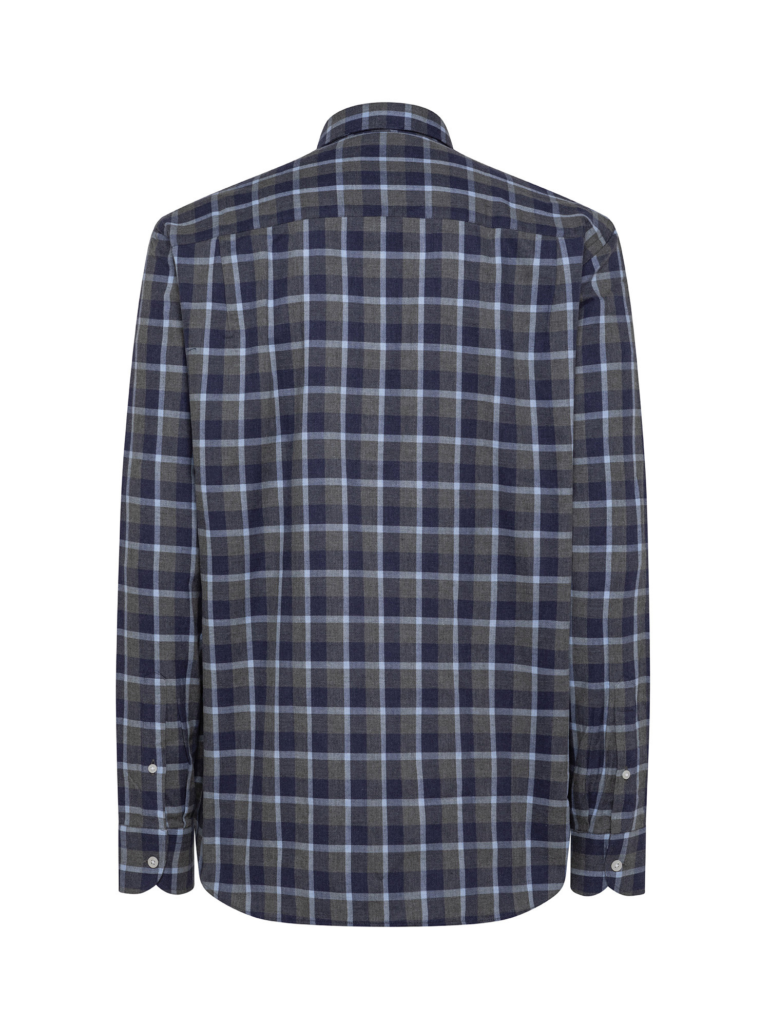 Regular fit shirt in soft organic cotton flannel, Denim, large image number 2