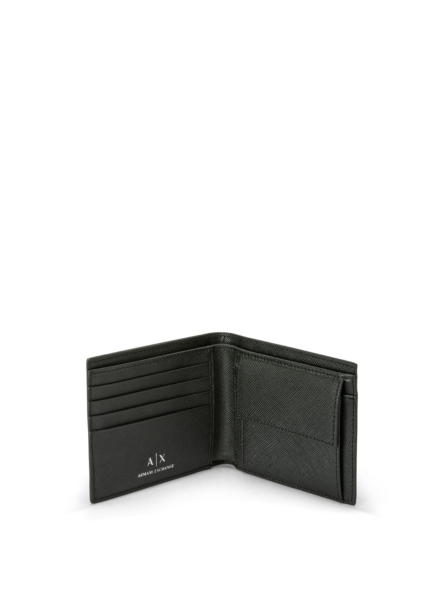 Armani Exchange - Leather wallet, Black, large image number 2
