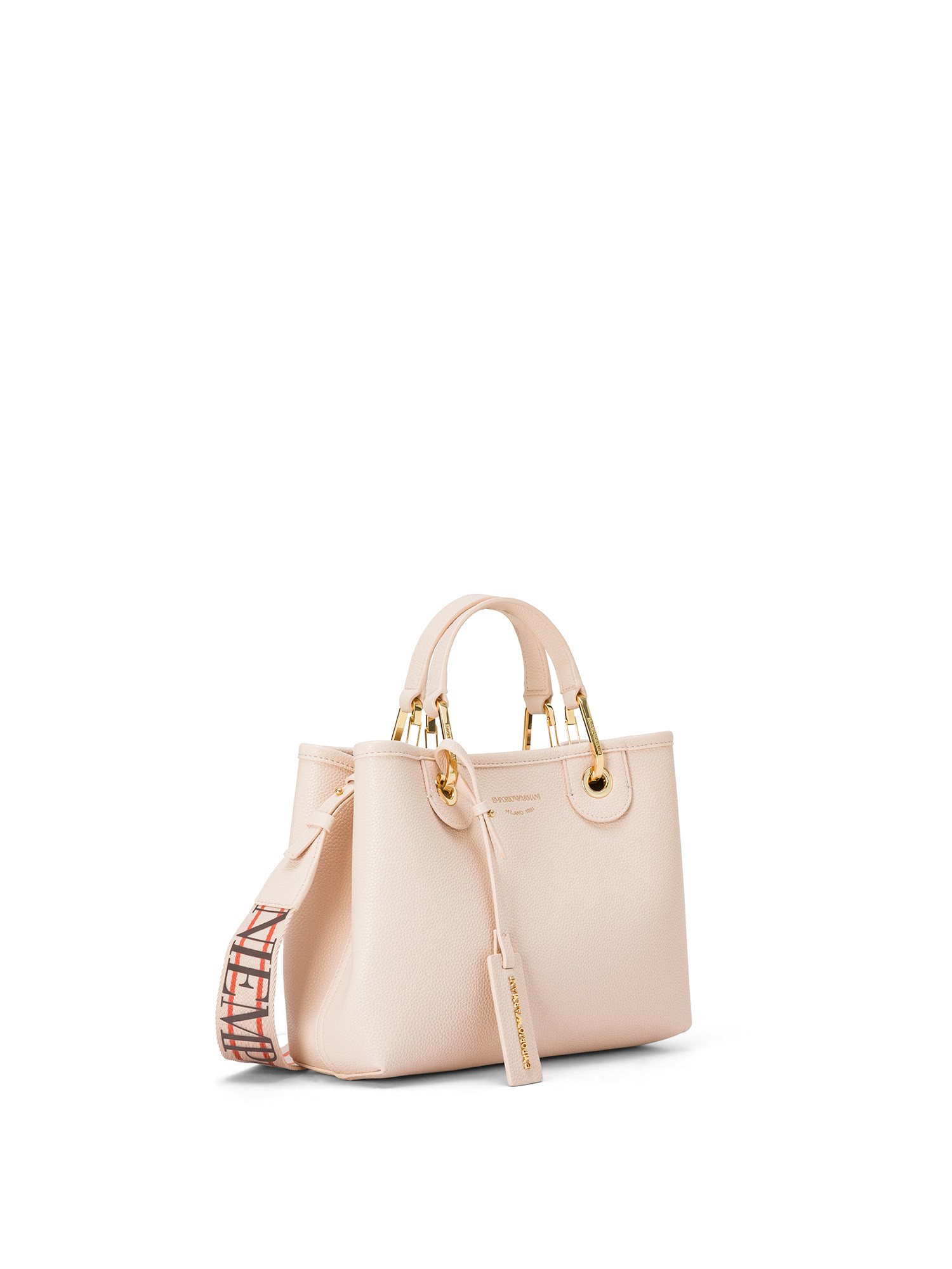 Emporio Armani - Small handbag with deer print, Powder Pink, large image number 1