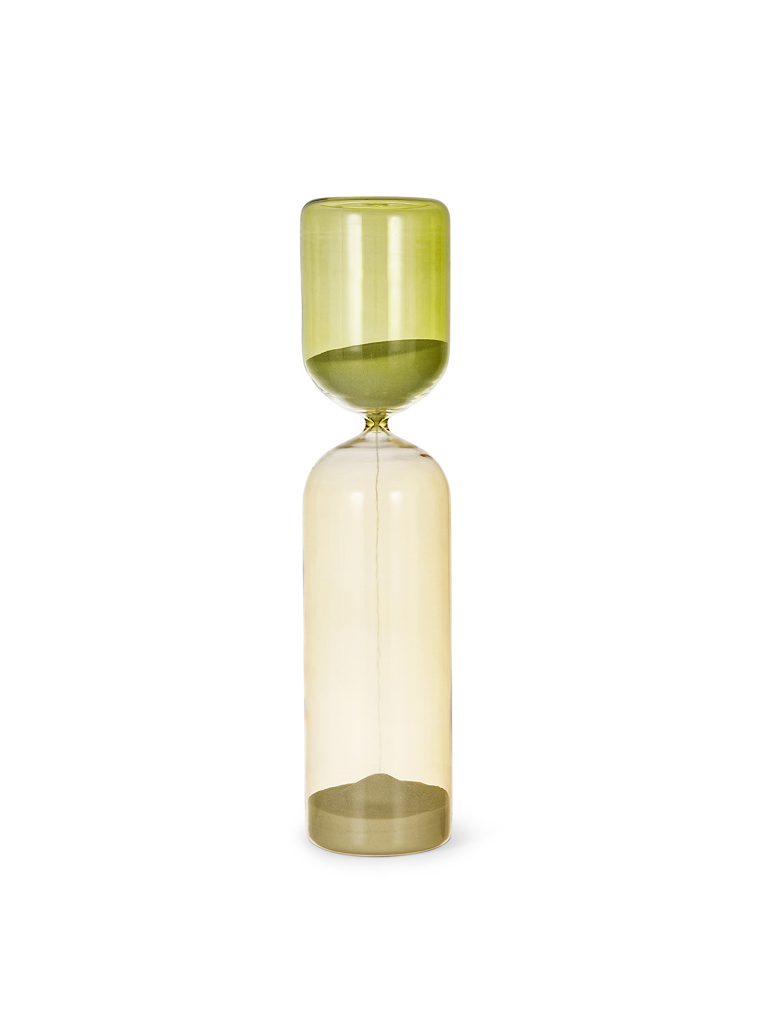 Colored glass hourglass, Yellow, large image number 0