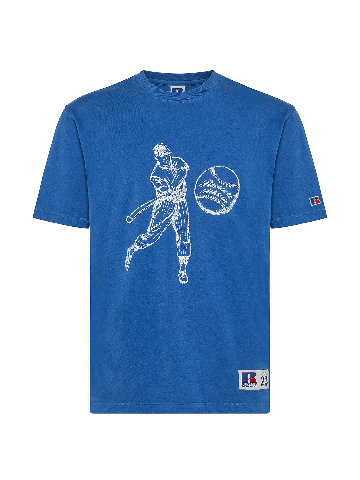 Hank Baseball T-Shirt, Blue, large image number 0