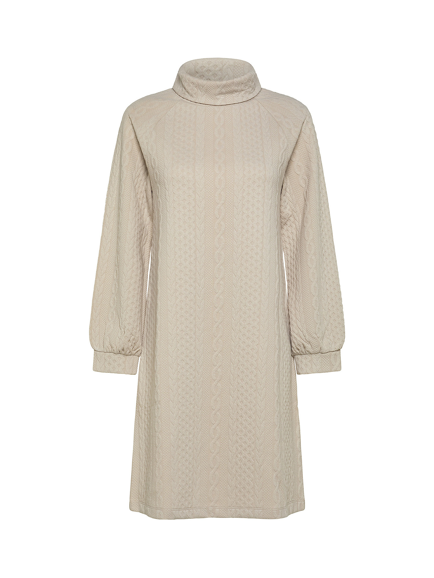 Dress with pattern, Beige, large image number 0