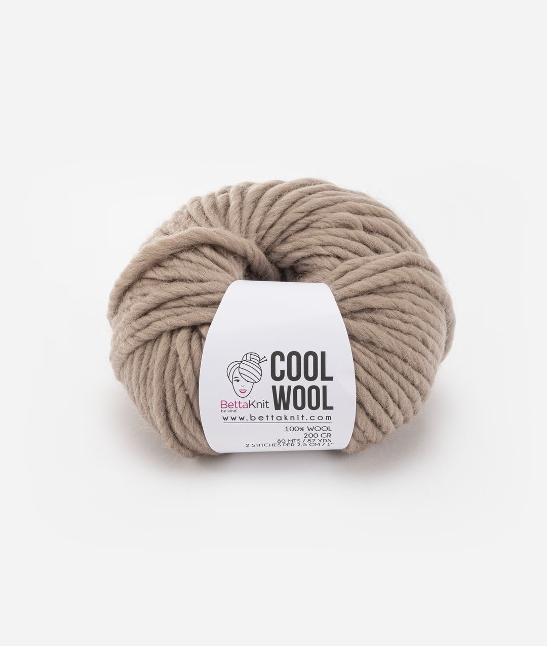Ball set Cool Wool pure wool by BettaKnit, Beige, large image number 0