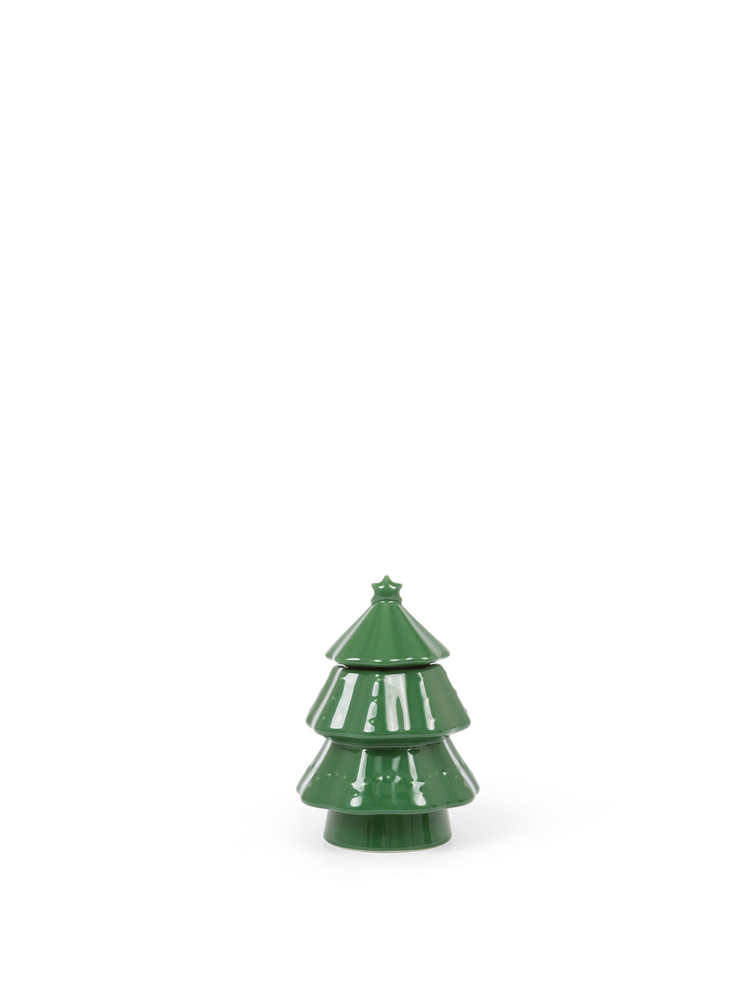Porcelain tree biscuit jar, Green, large image number 0