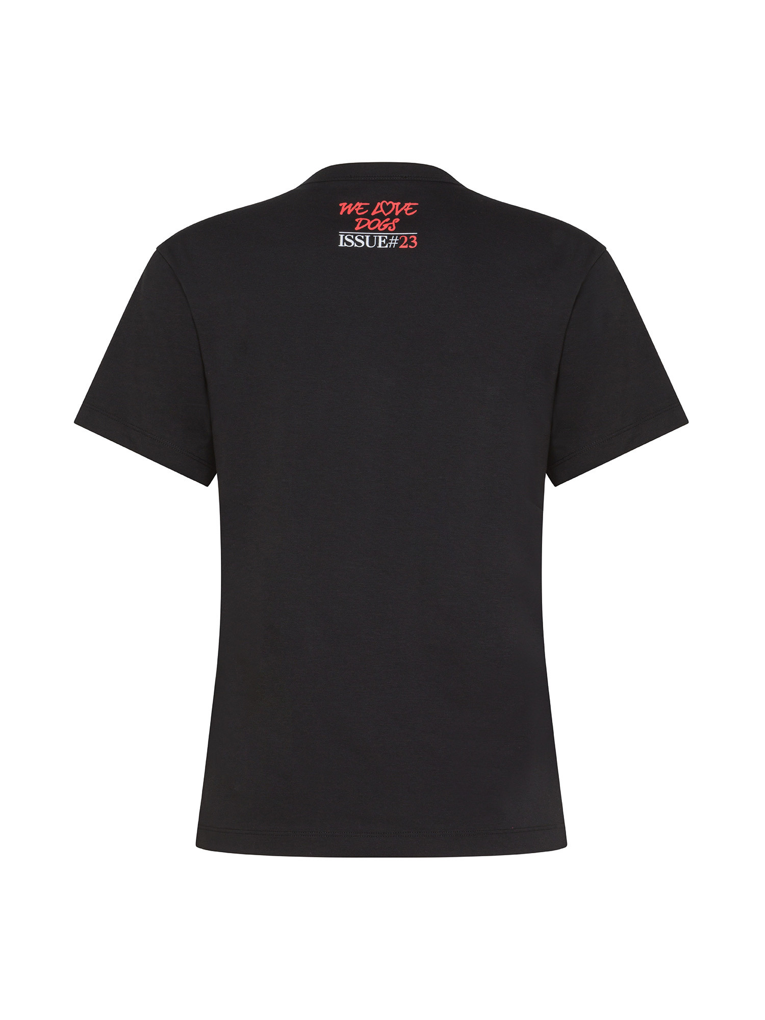 Emporio Armani - Cotton T-shirt with logo, Black, large image number 1