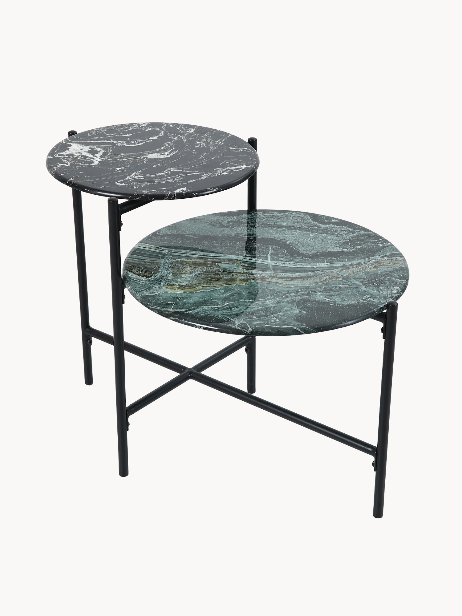 Double coffee table with two shelves, Multicolor, large image number 2