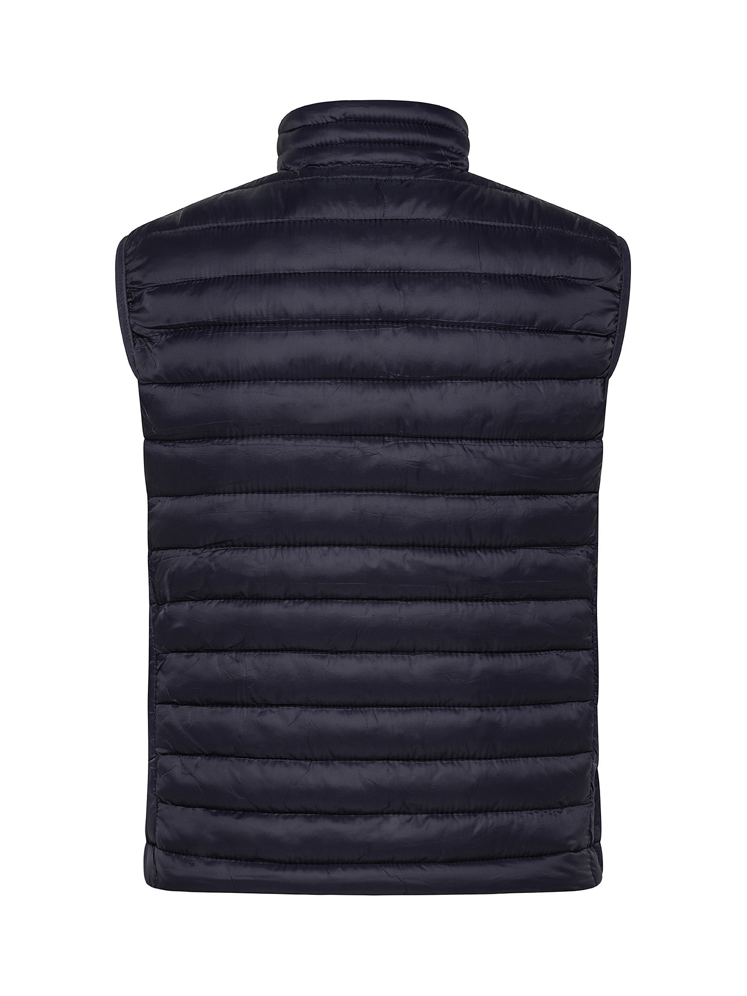 Sleeveless down jacket with zip, Blue, large image number 1