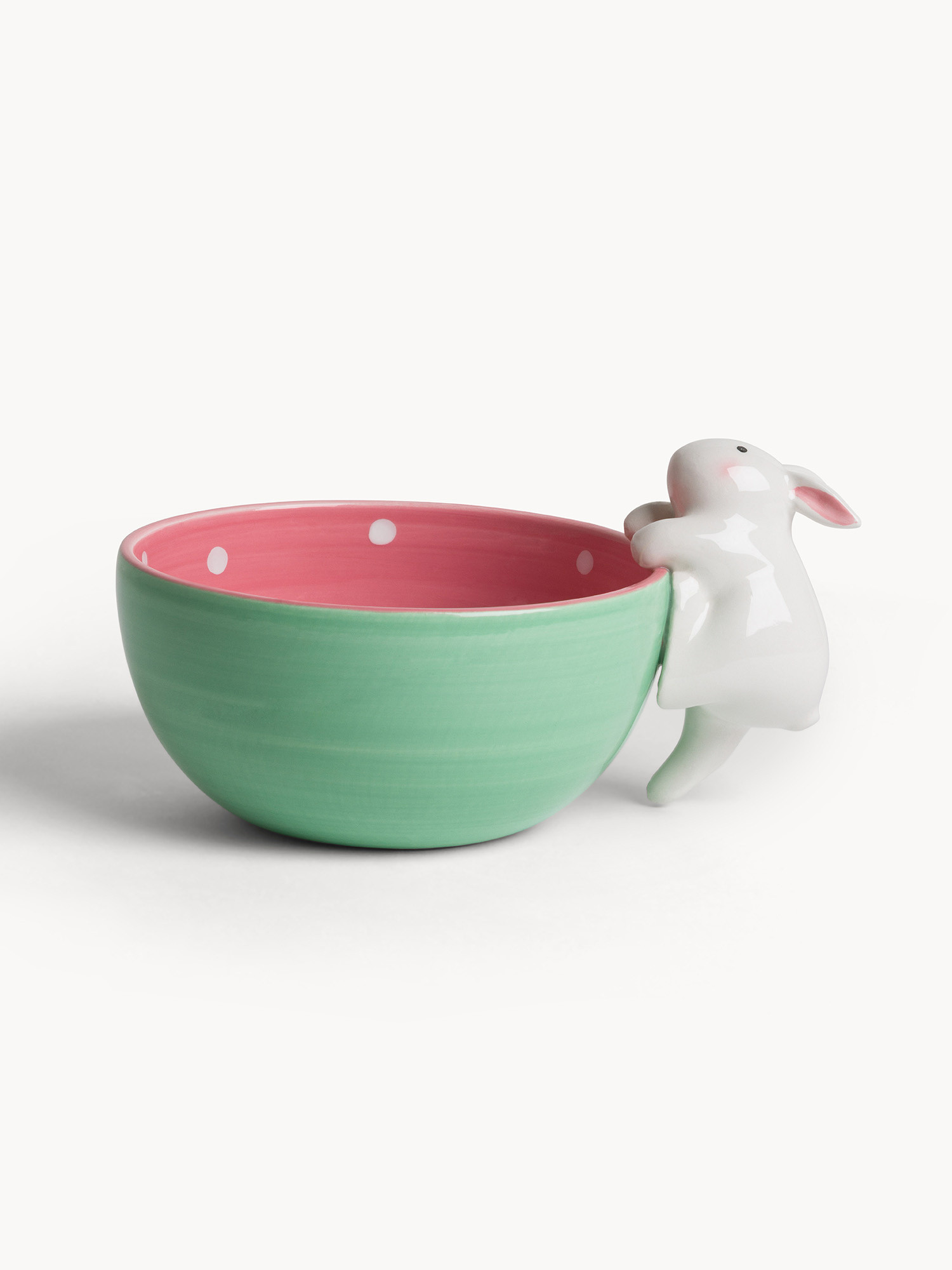 Egg-shaped ceramic cup, Multicolor, large image number 0