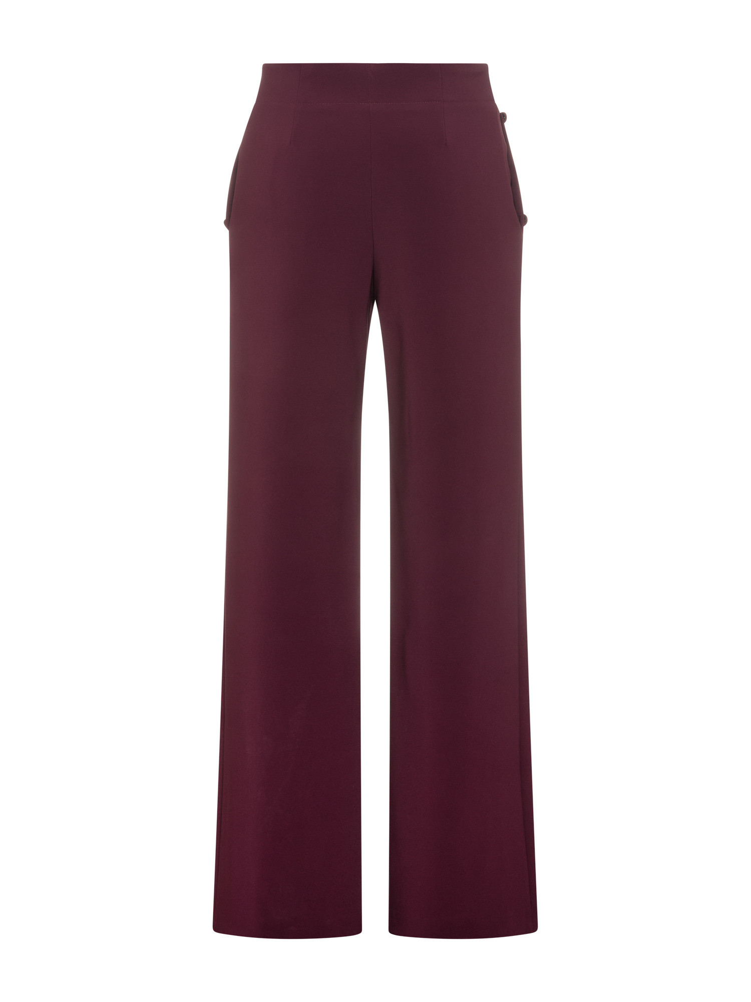 Koan - Wide leg trousers, Red Bordeaux, large image number 1