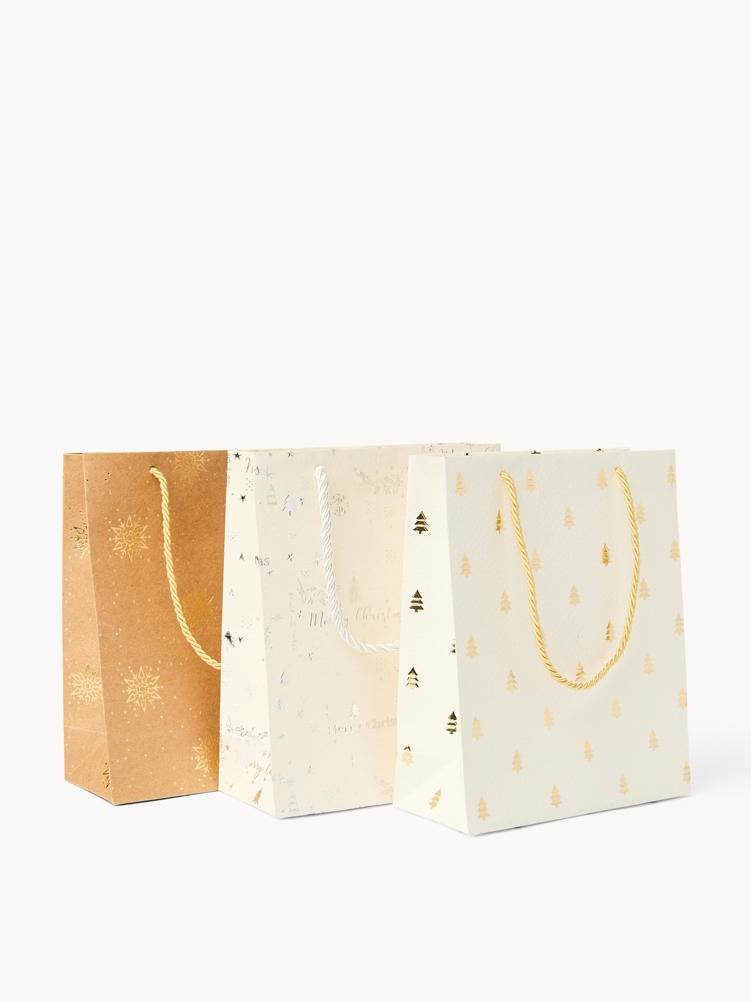 3 Assorted Paper Bags, Multicolor, large image number 0