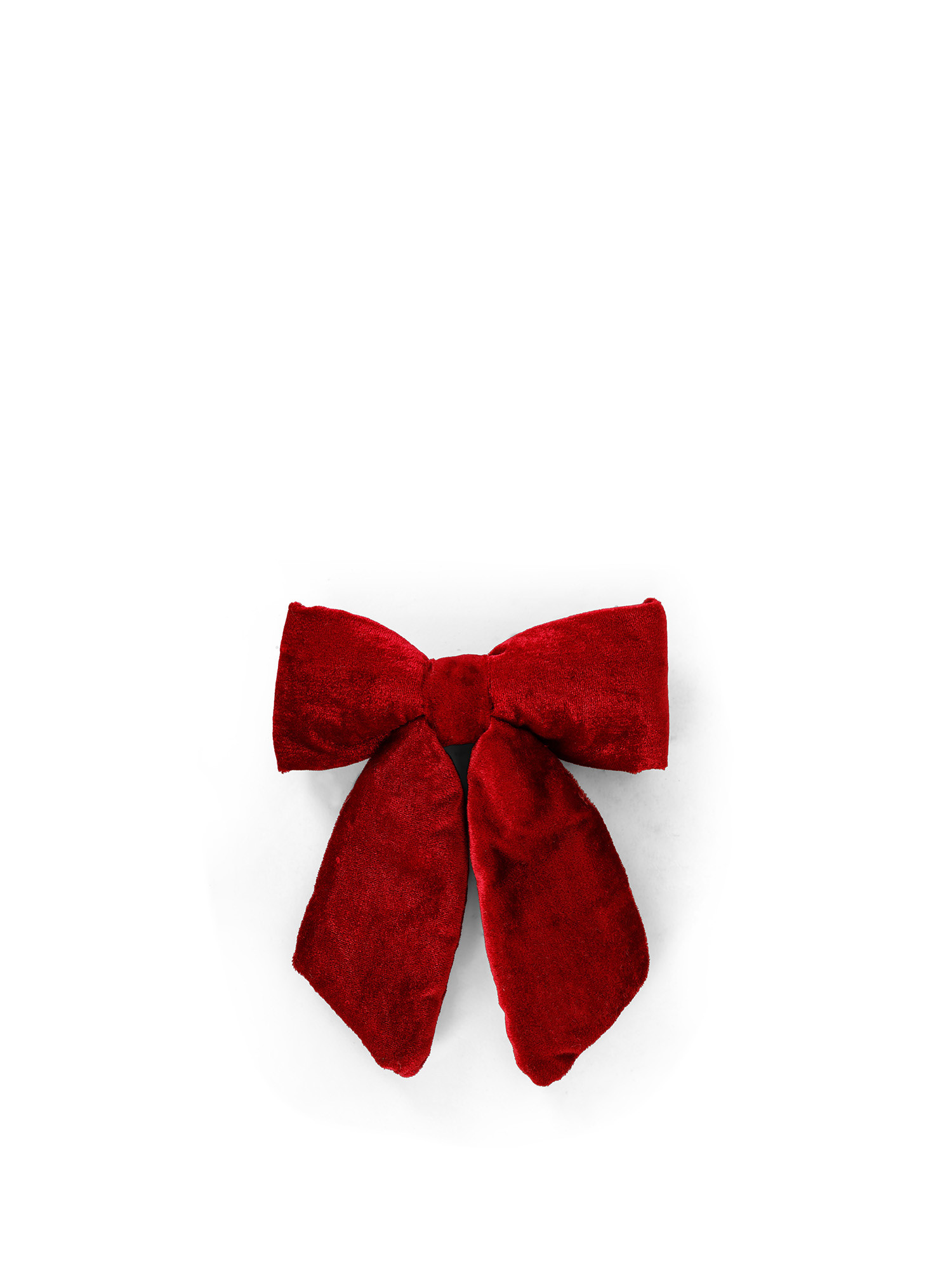 Decorative velvet bow, Dark Red, large image number 0