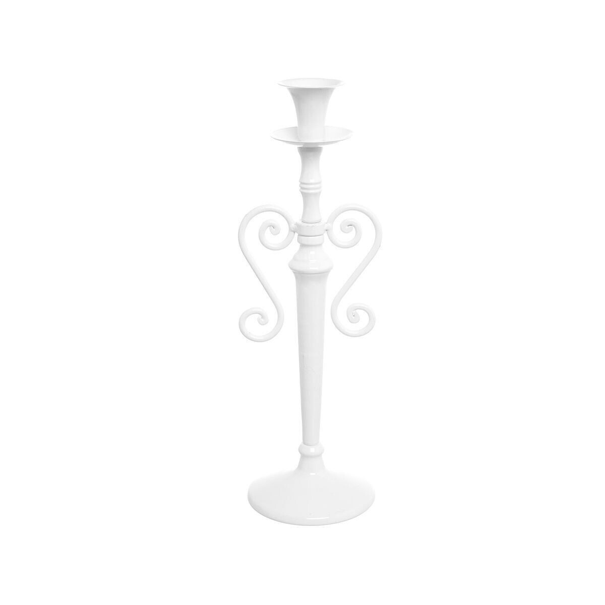 Metal candlestick, White, large image number 0