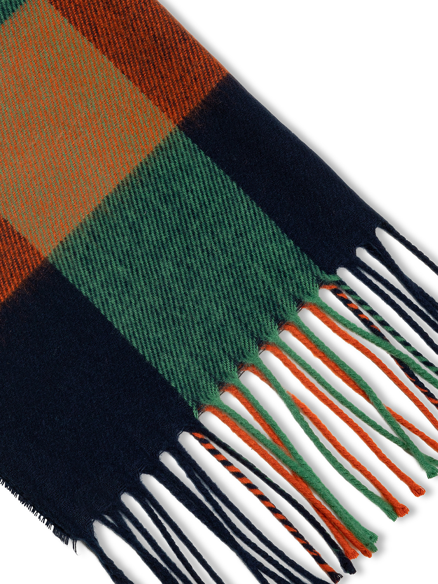 Scottish plaid scarf, Orange, large image number 1
