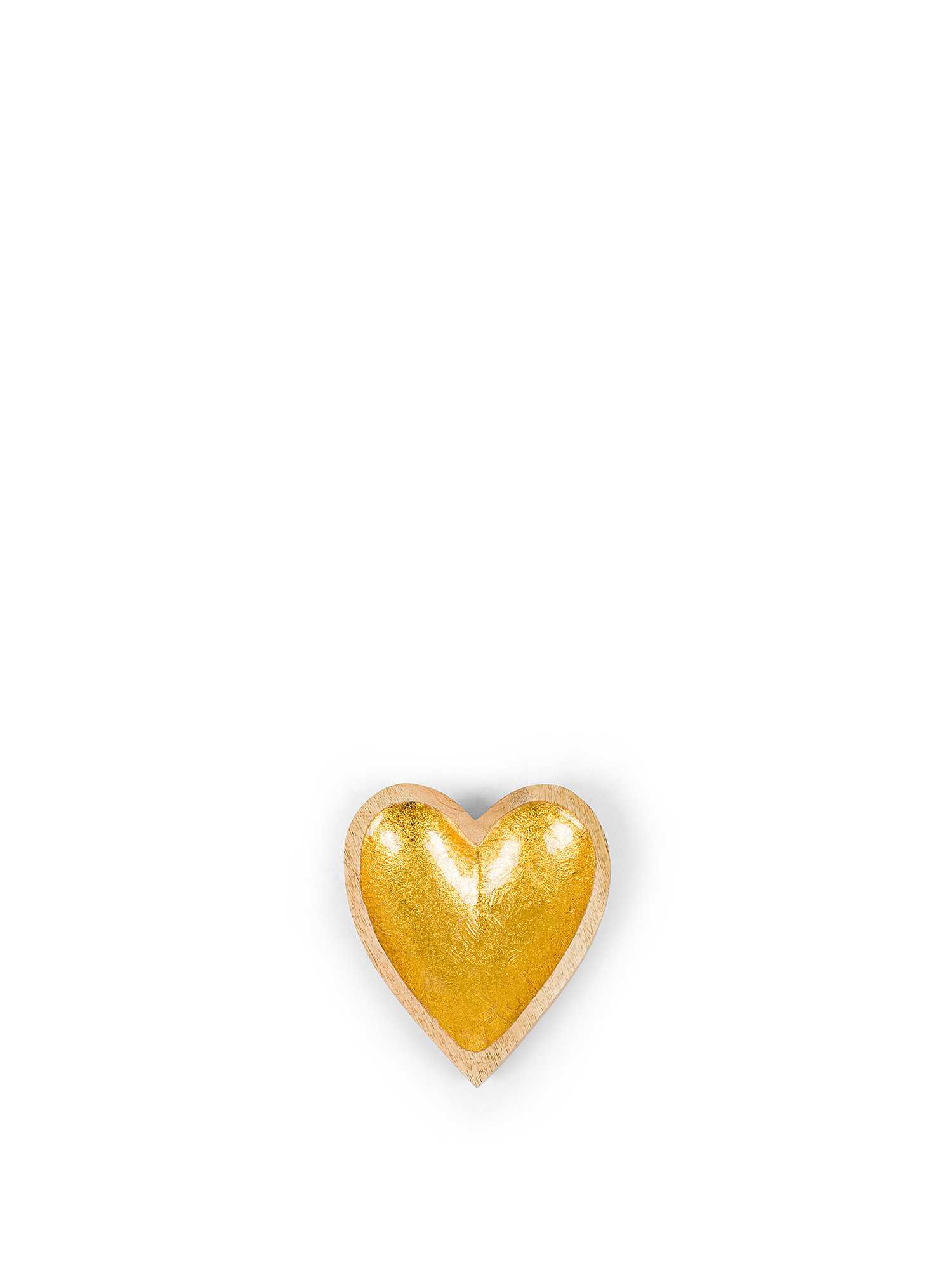 Heart-shaped mango wood plate, Beige, large image number 0