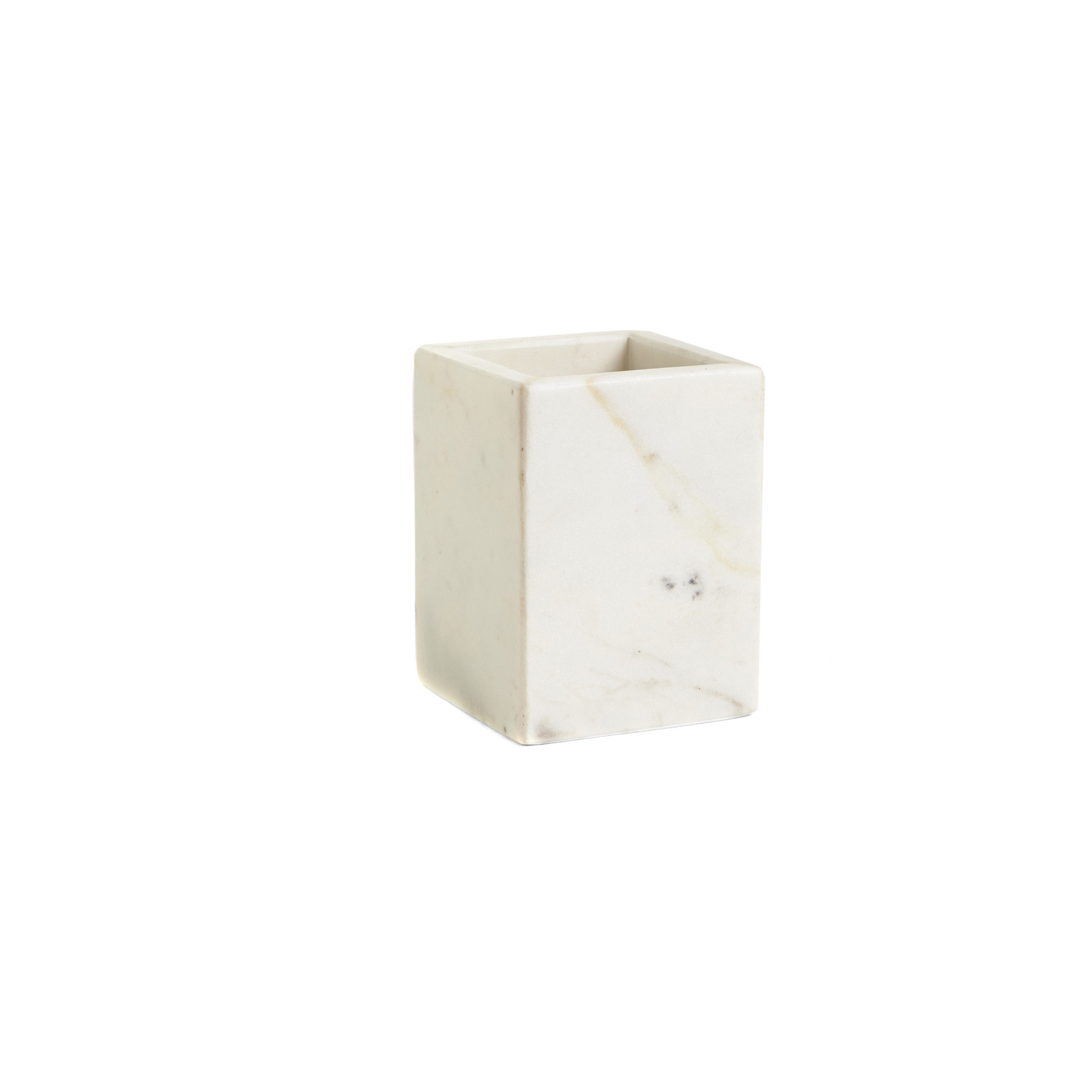 White Marble toothbrush holder, White, large image number 0