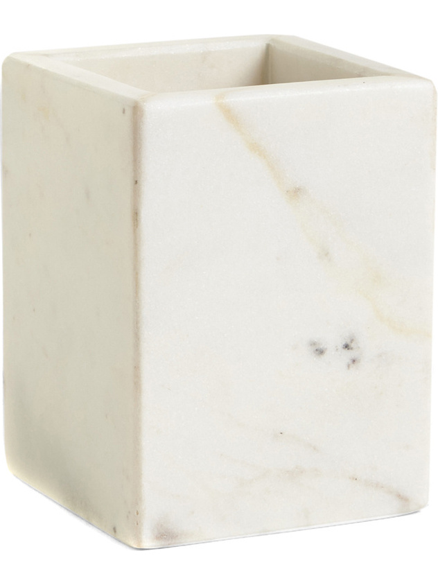 Portaspazzolino Marmo Bianco