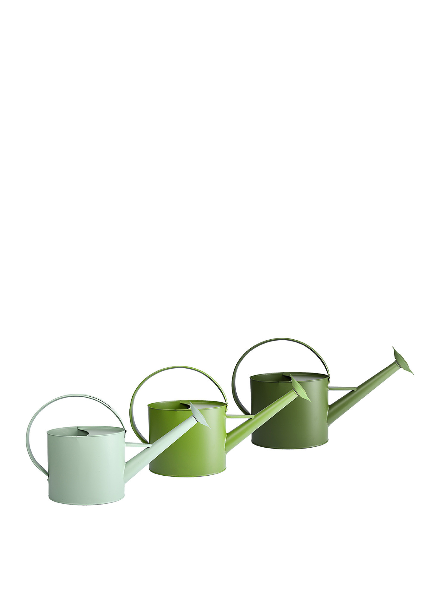 Colored metal watering can, Green, large image number 0