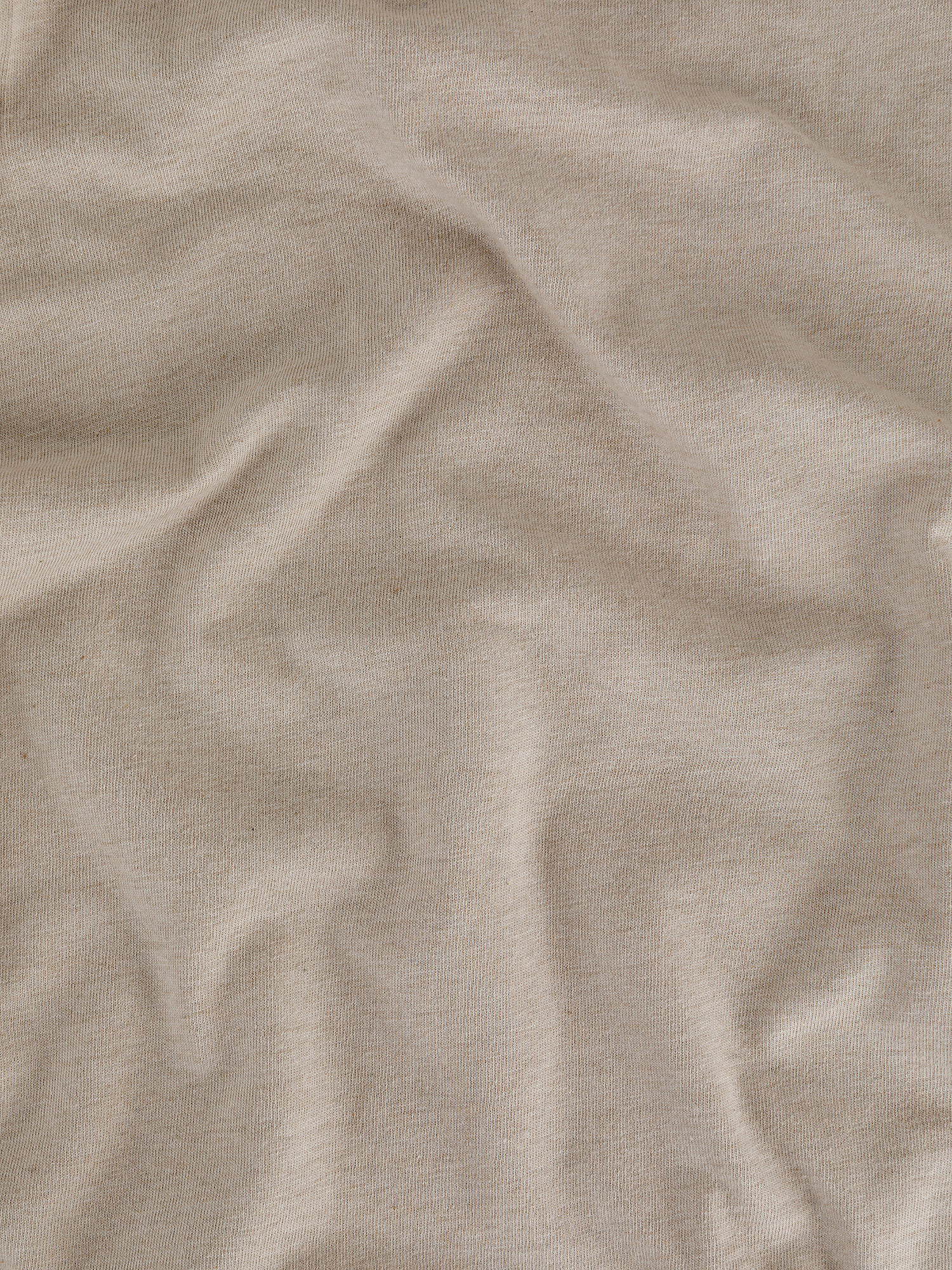 Solid color cotton jersey duvet cover set, Beige, large image number 2