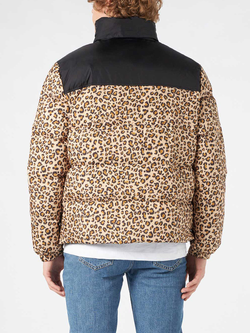 Yes I Am - Reversible leopard-print down jacket, Brown, large image number 2