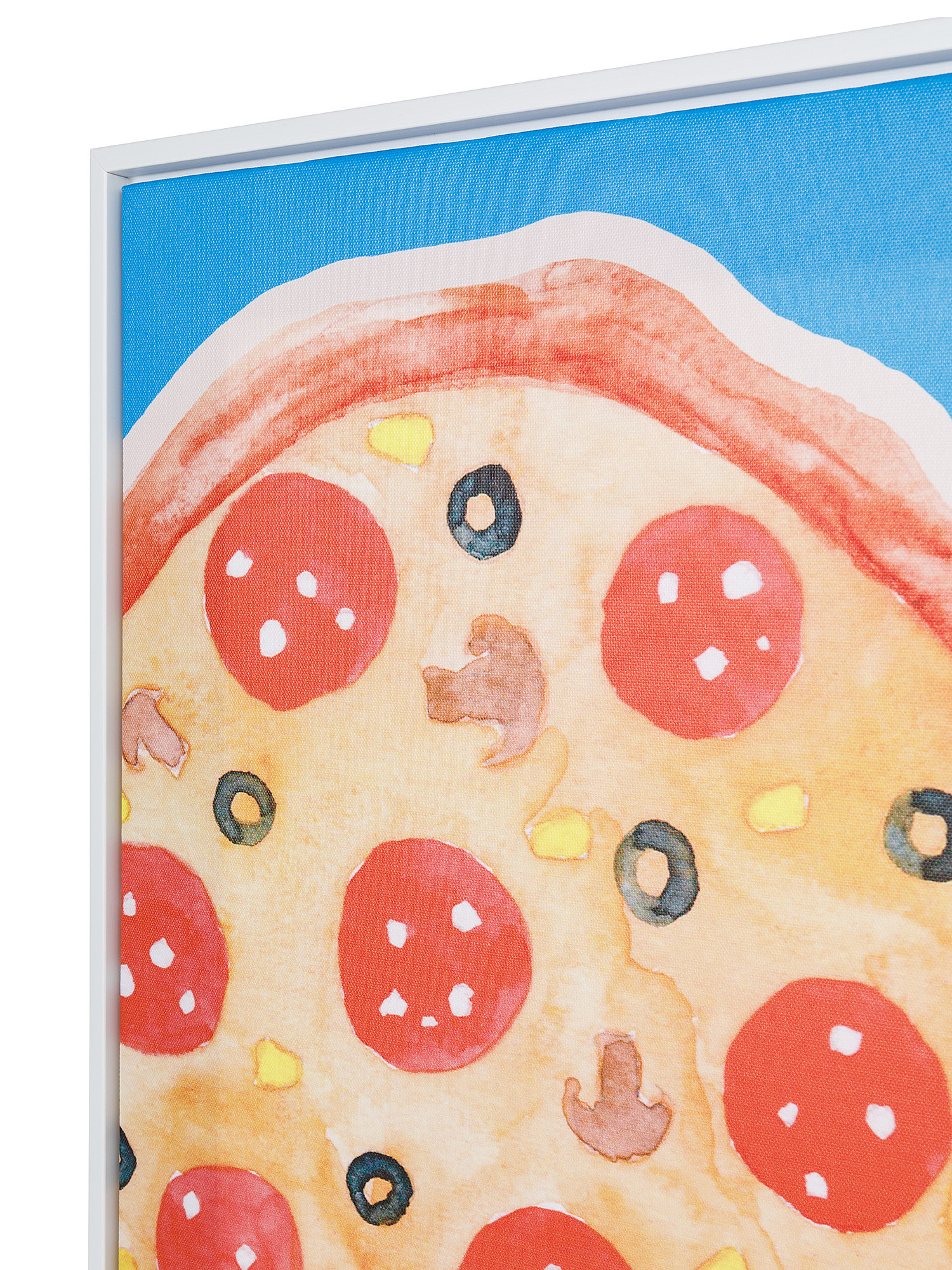Canvas with pizza print, Multicolor, large image number 1