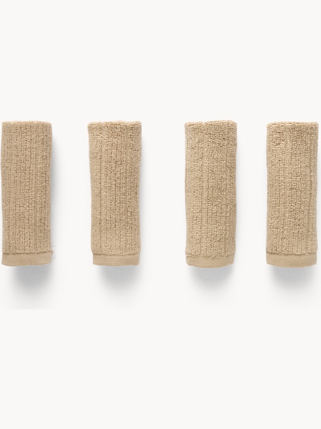 Set 4 lavette in spugna di cotone tinta unita - Prezzo di lancio