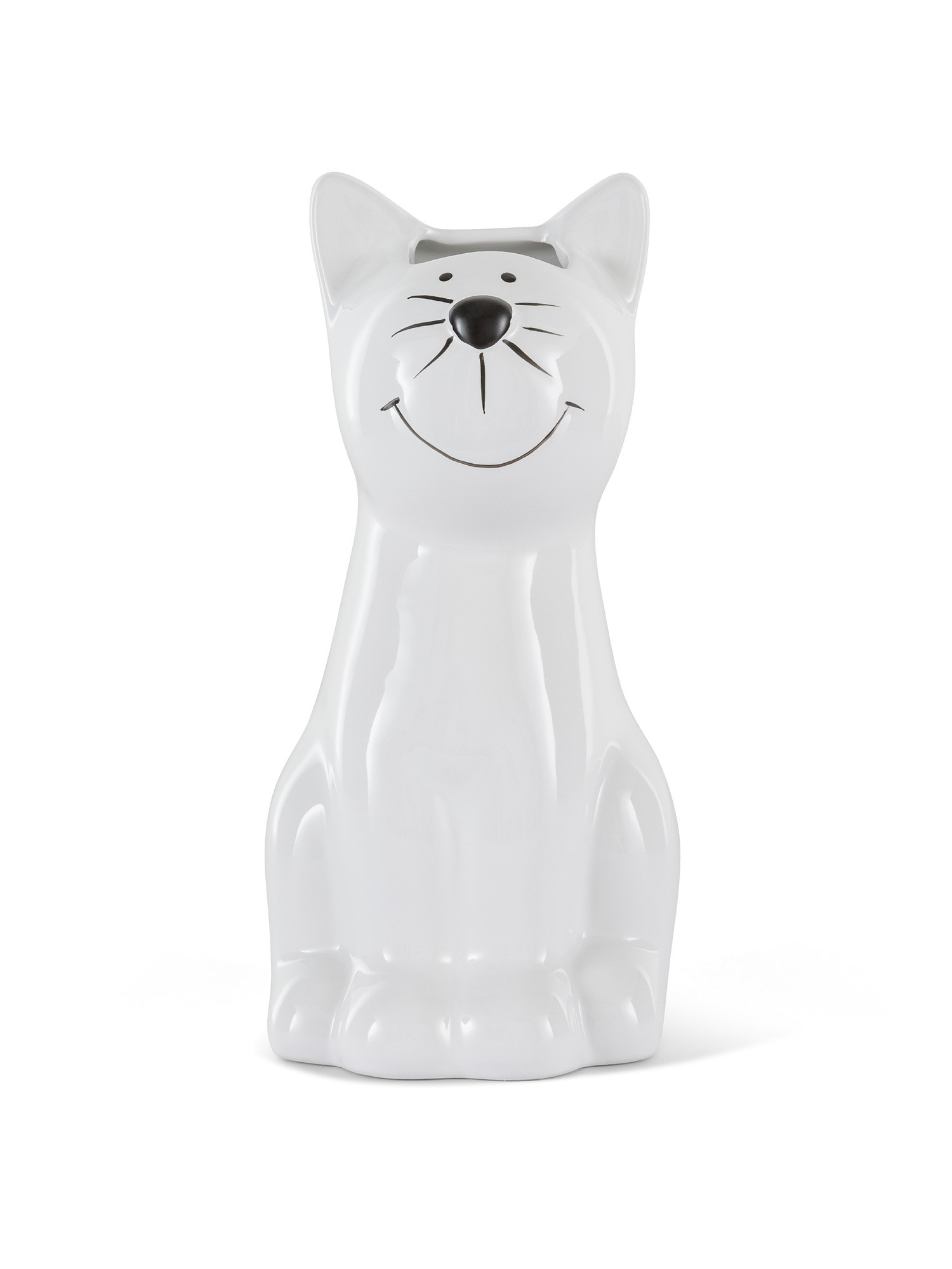 Umidificatore ceramica a gatto, Bianco, large image number 0