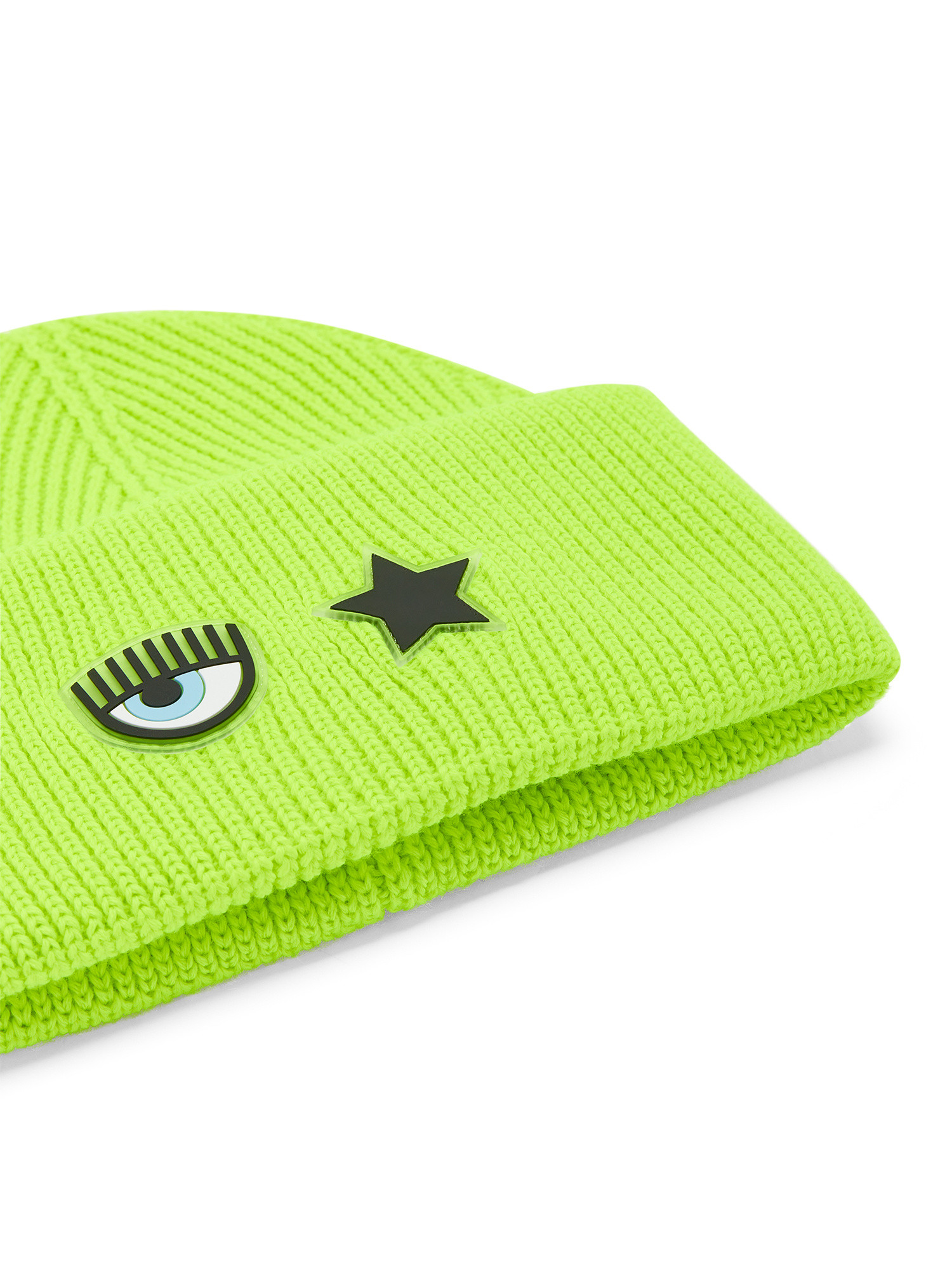 Chiara Ferragni - Beanie hat with Eye Star logo, Green, large image number 1