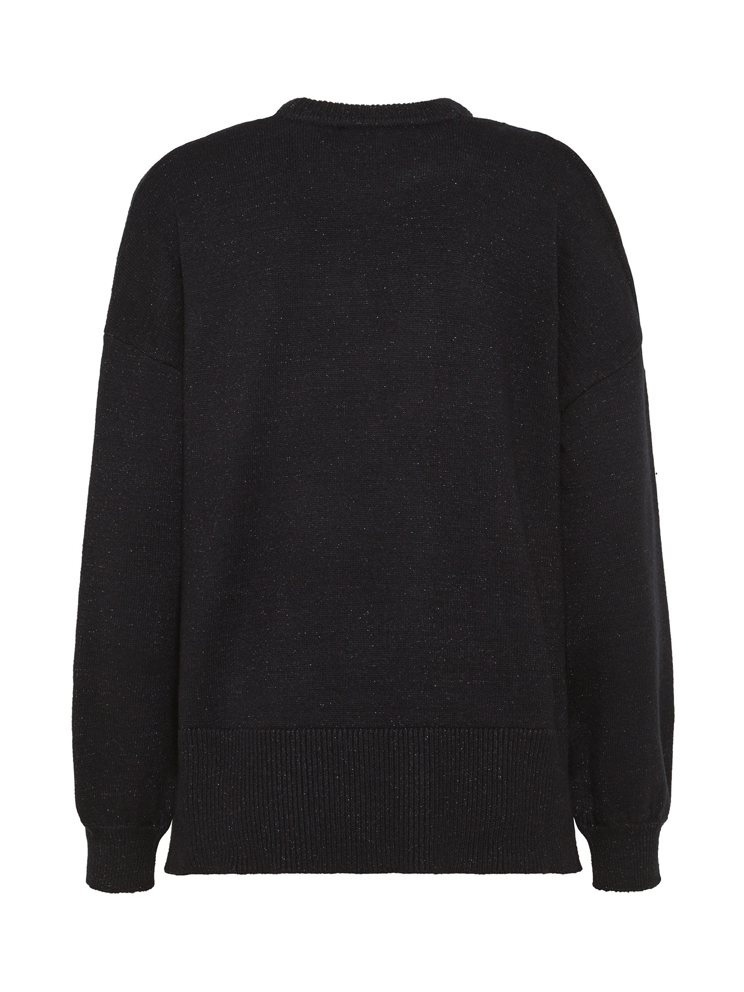 DKNY - Sweater with cut out details, Black, large image number 1