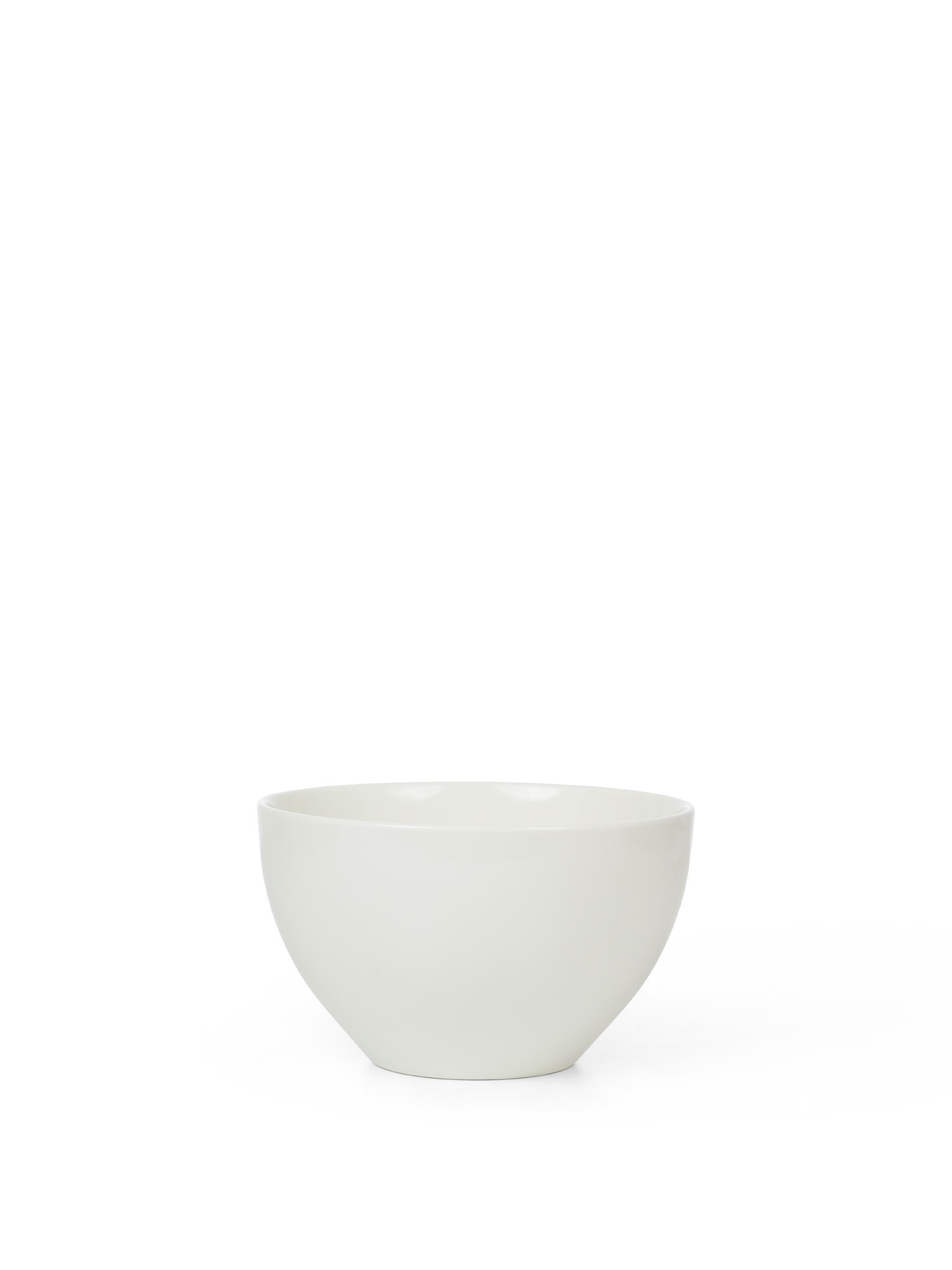 White porcelain salad bowl, White, large image number 0
