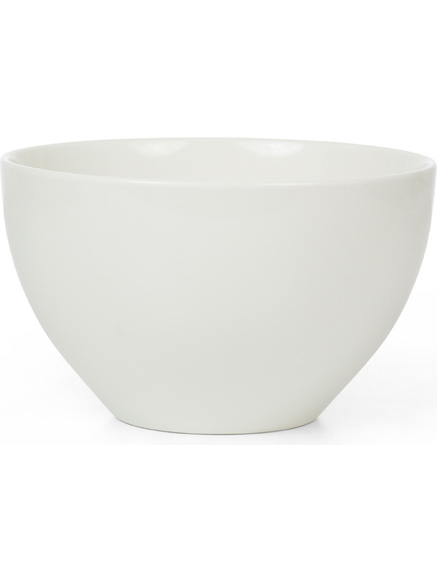 White porcelain salad bowl