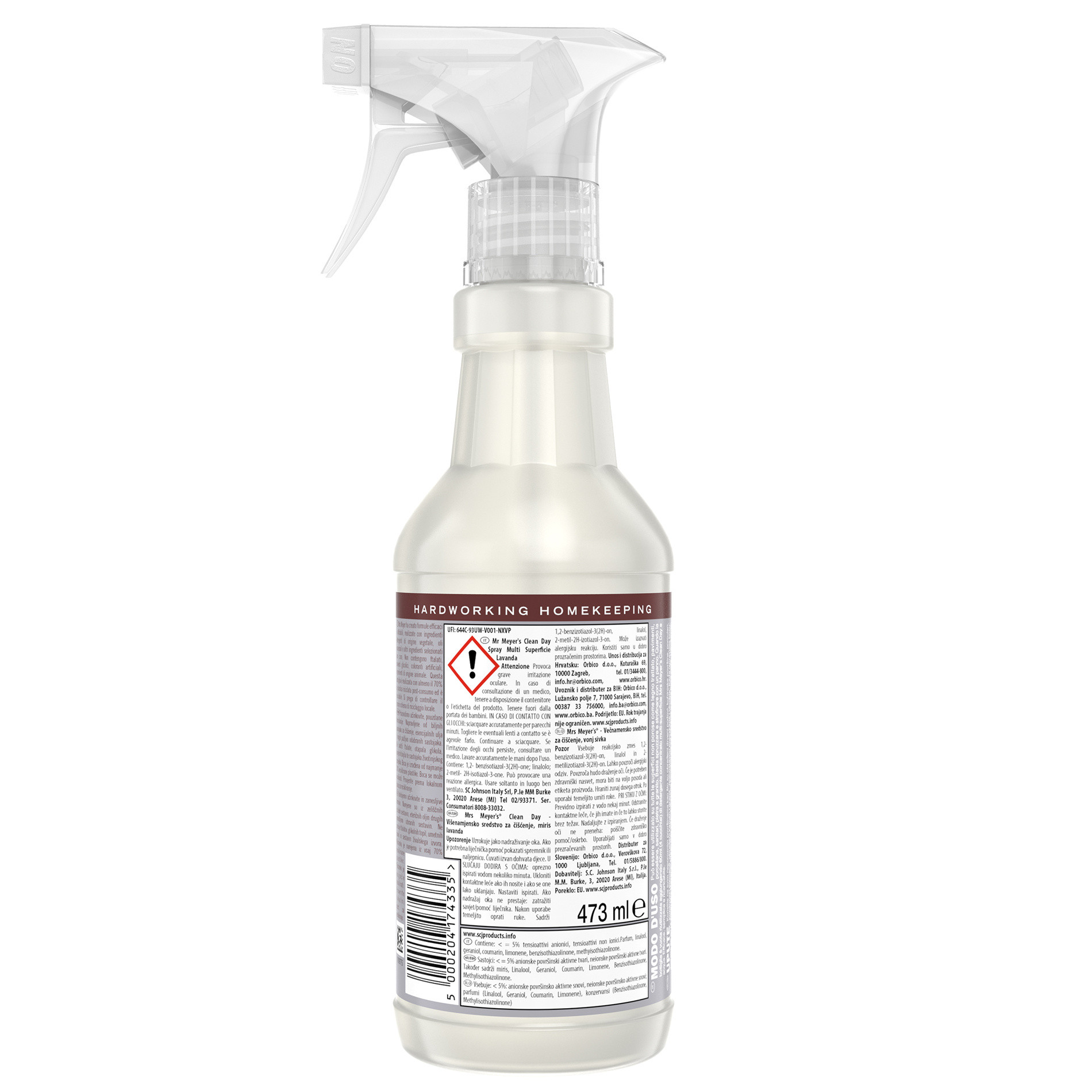 Spray detergente multi-superficie profumo di lavanda 473ml, Grigio, large image number 1