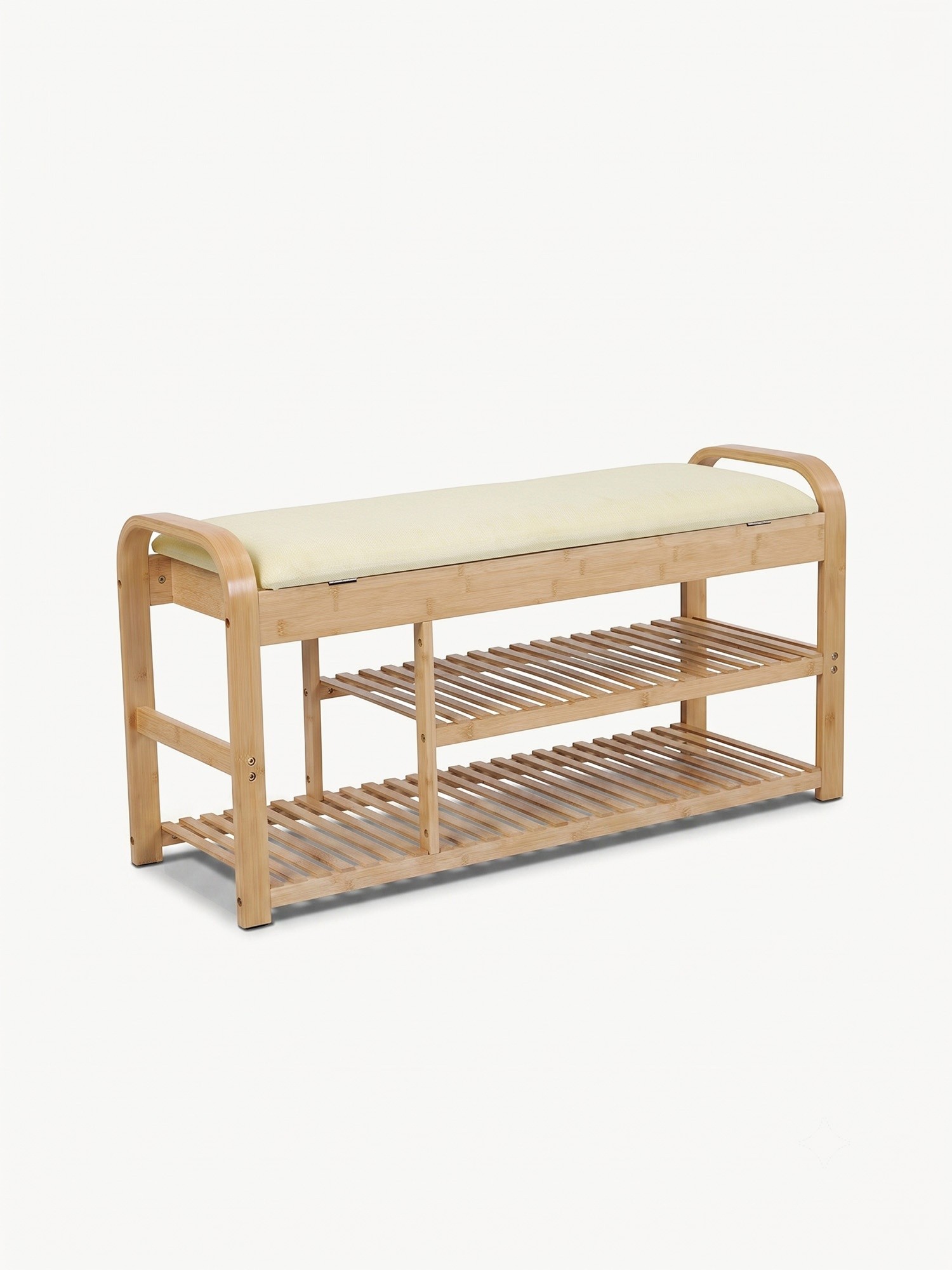 Natural Bamboo Coat Rack, Natural, large image number 2