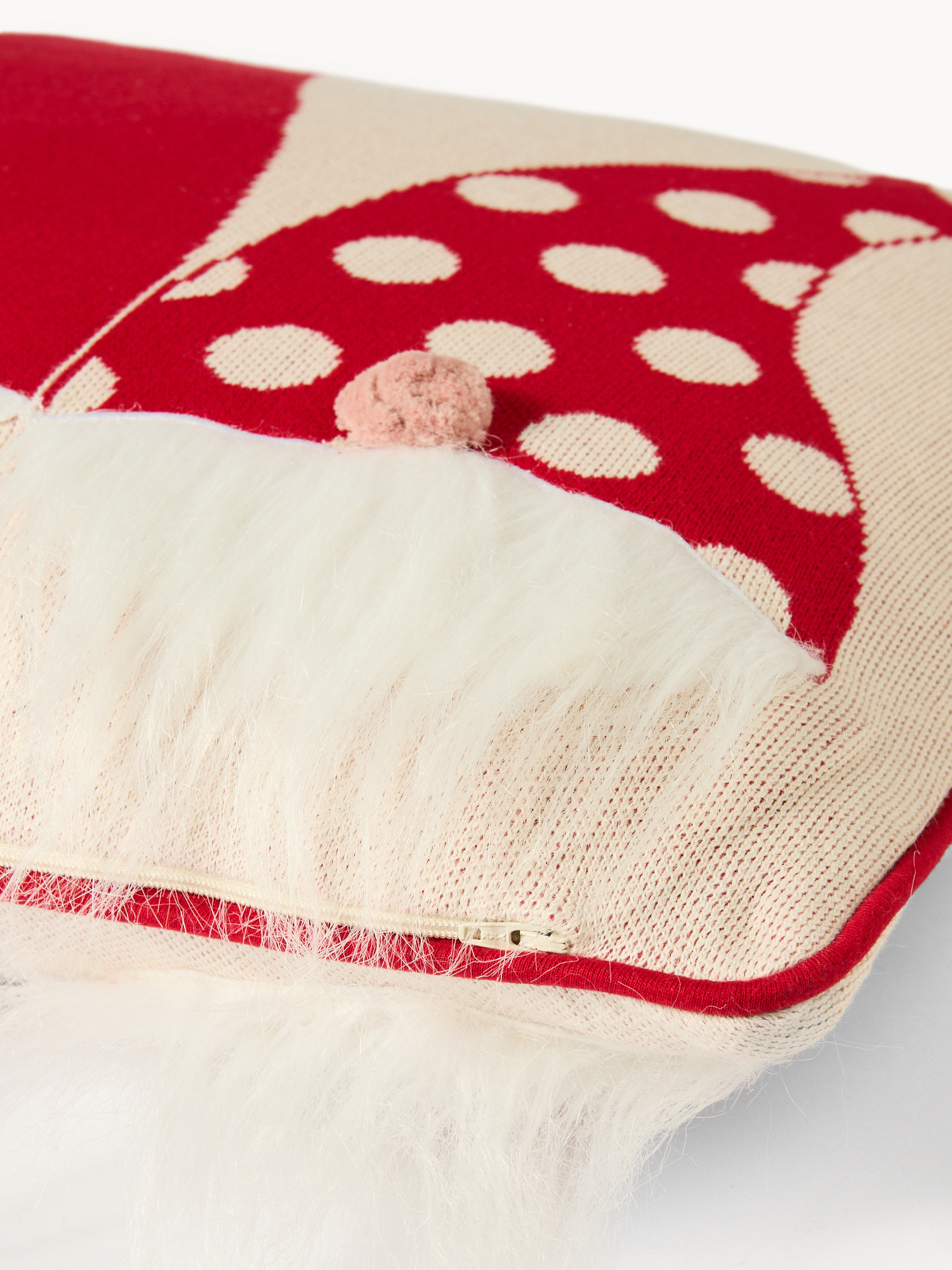 45x45 cm Christmas gnomes pillow, White, large image number 2