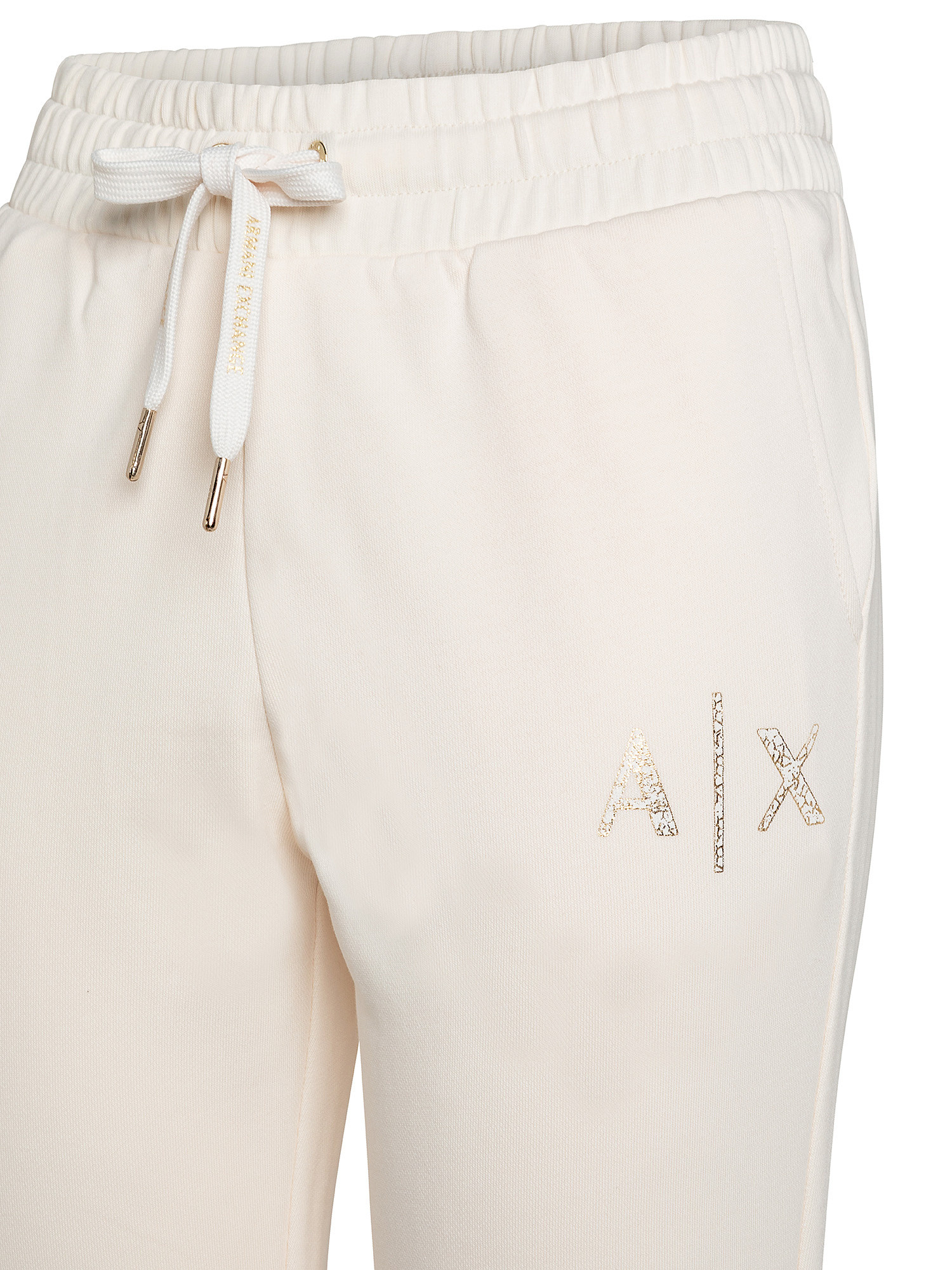 Jogger trousers with logo, Cream, large image number 2