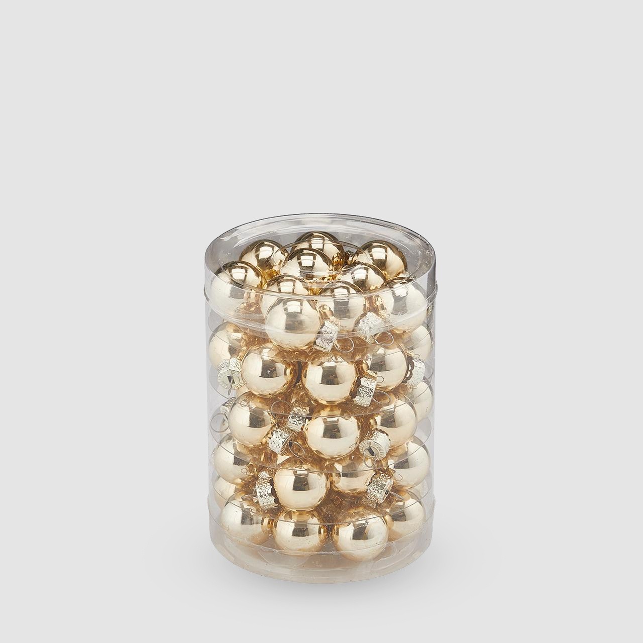 Set 50 palline in vetro, Oro, large image number 0