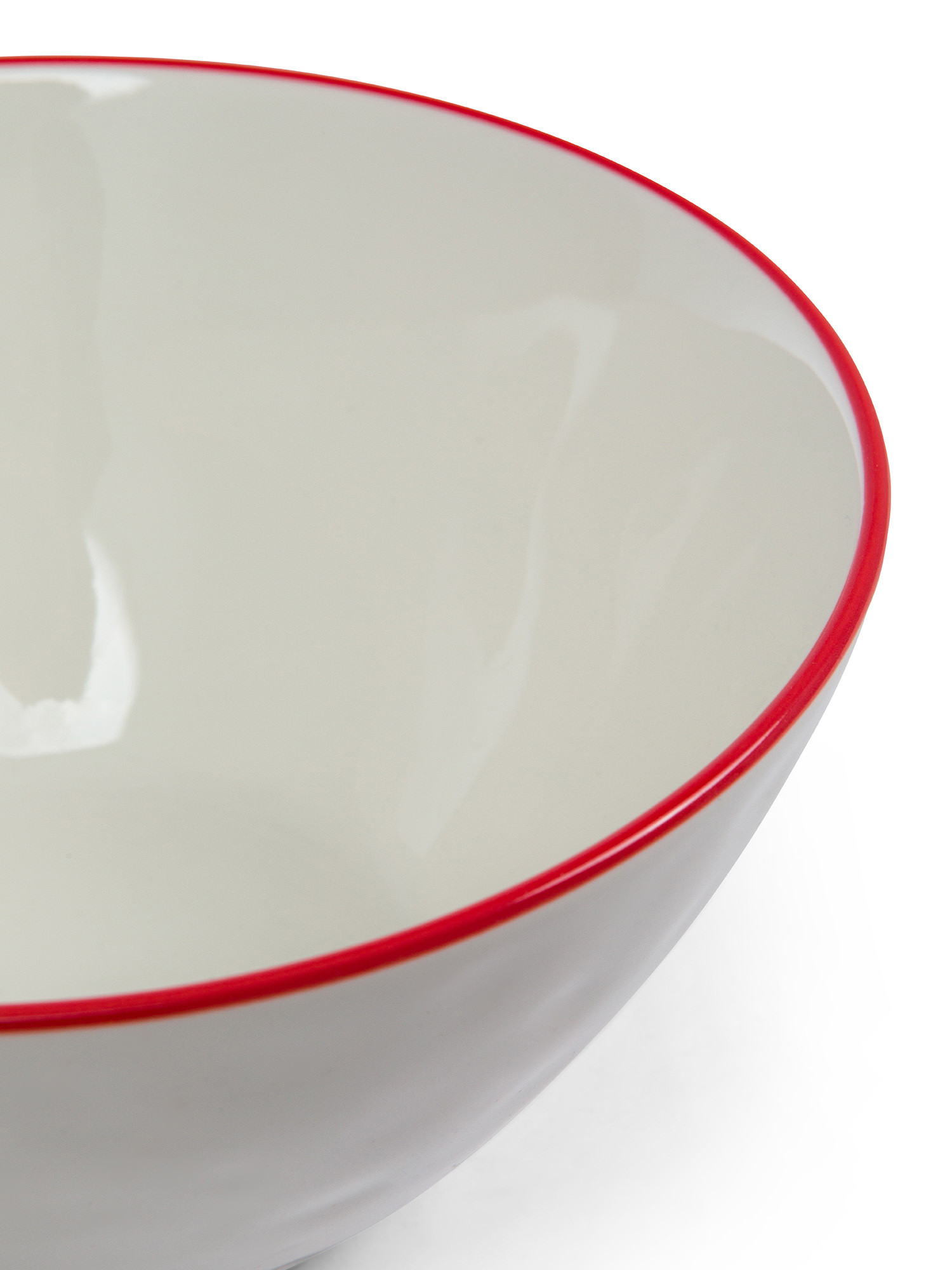 Ginevra porcelain cup, White Red, large image number 1