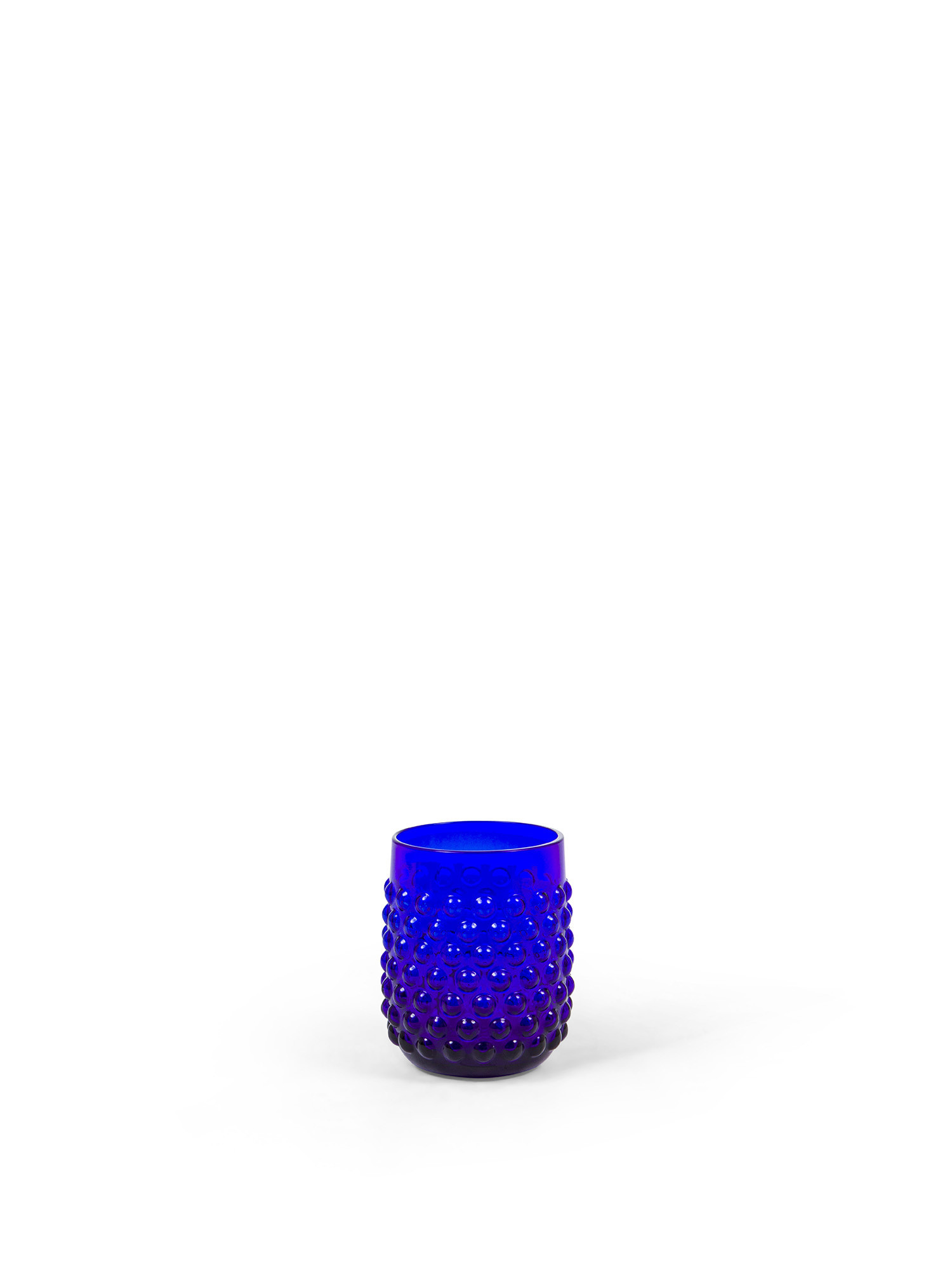 Glass tumbler with bubbles, Electric Blue, large image number 0