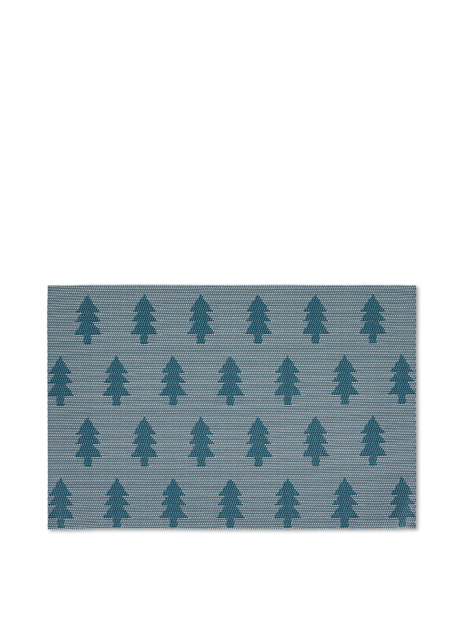 Plastic placemat with tree motif, Petroleum , large image number 1