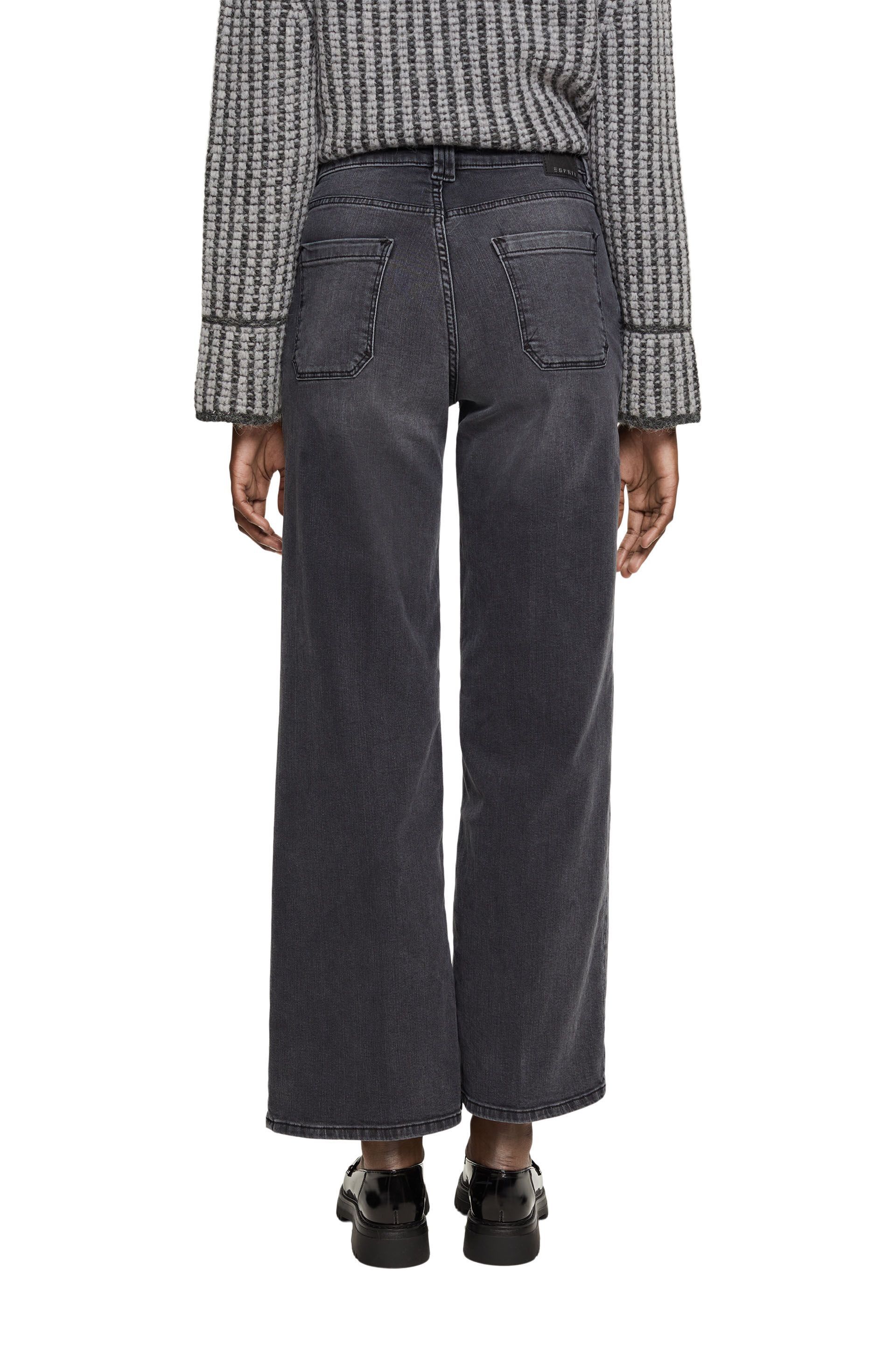 Esprit - Wide leg jeans, Black, large image number 2