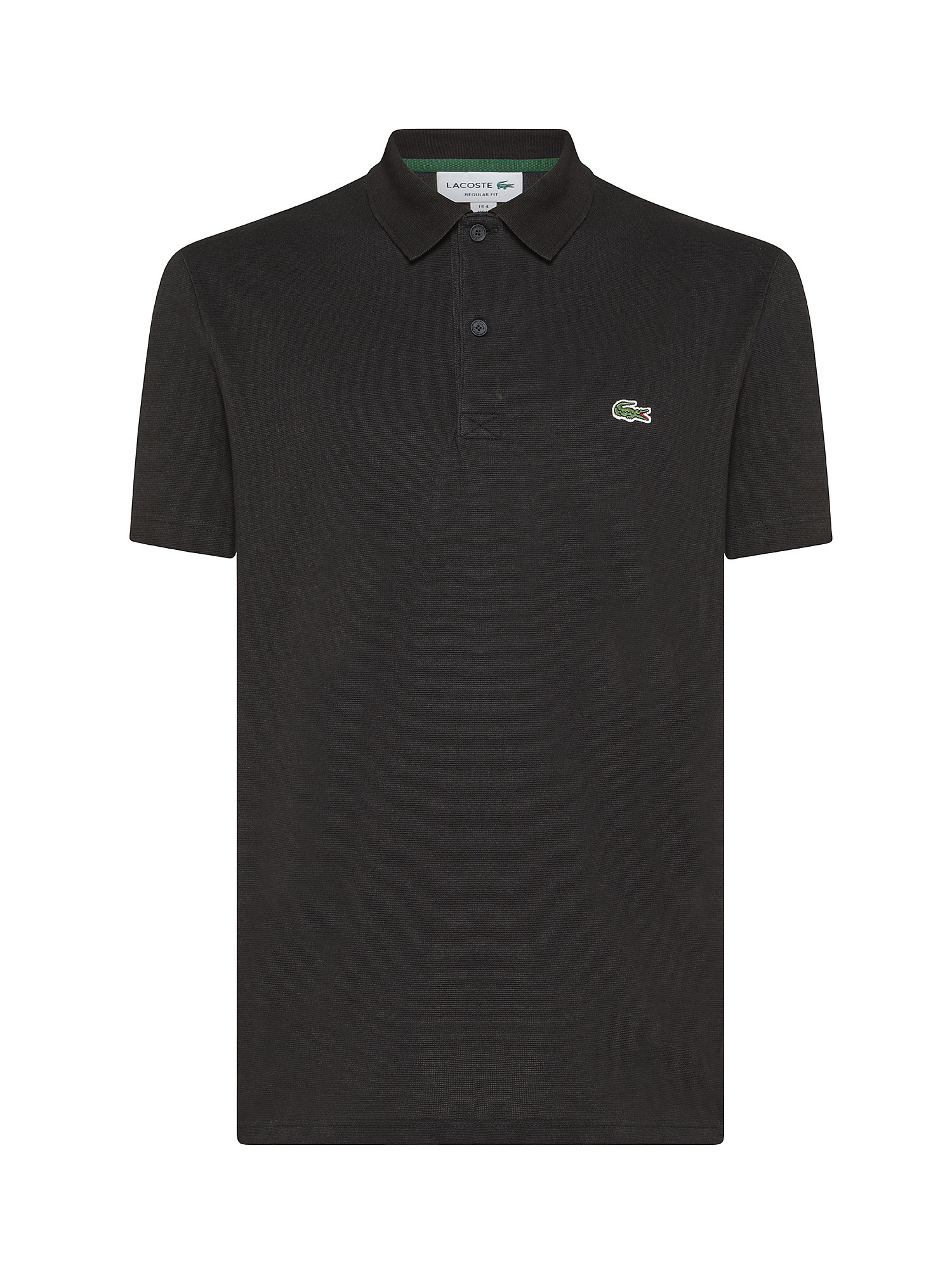 Lacoste - Regular fit stretch polo, Black, large image number 0