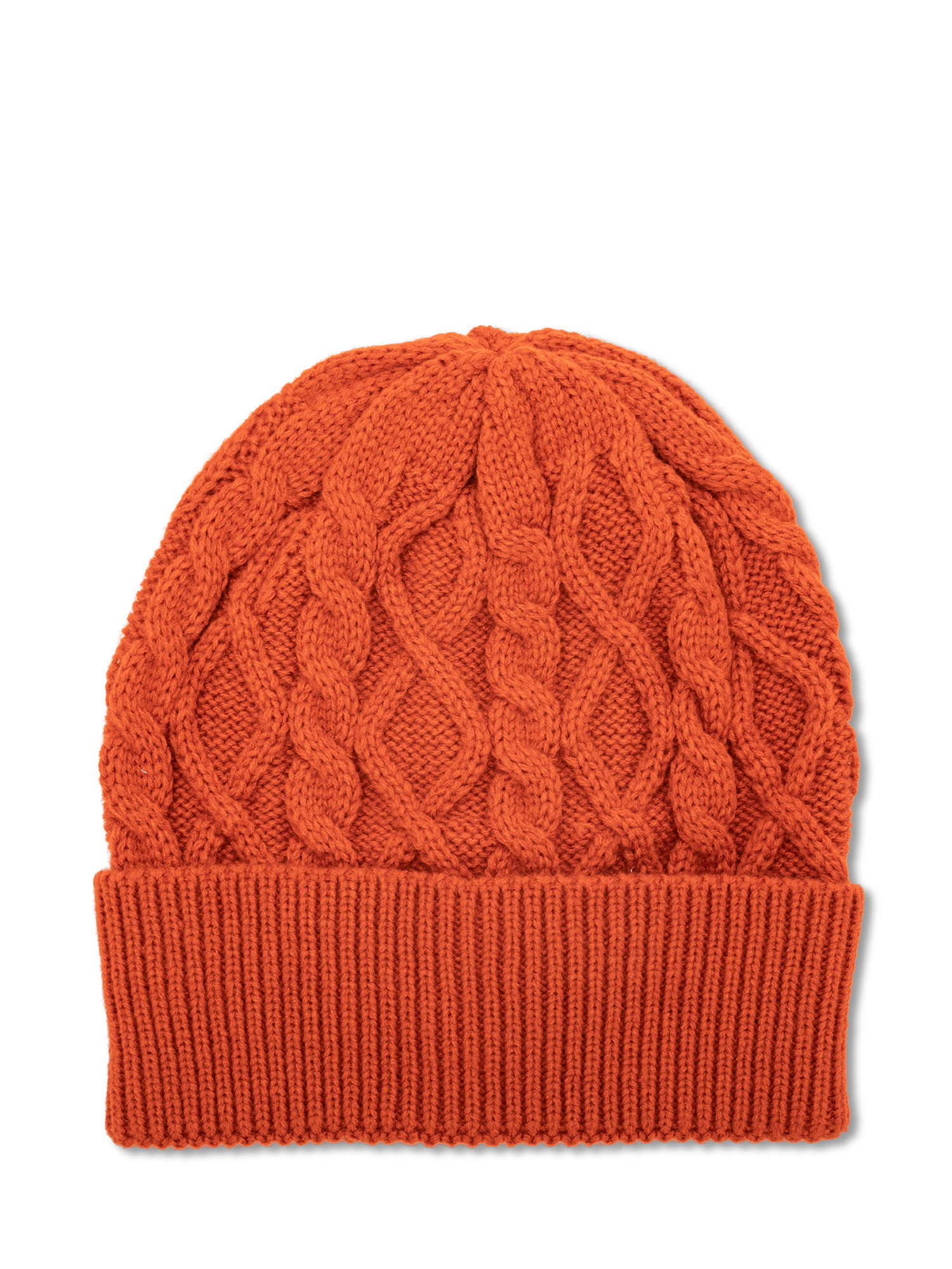 Luca D'Altieri - Beanie with knitted pattern, Red, large image number 0